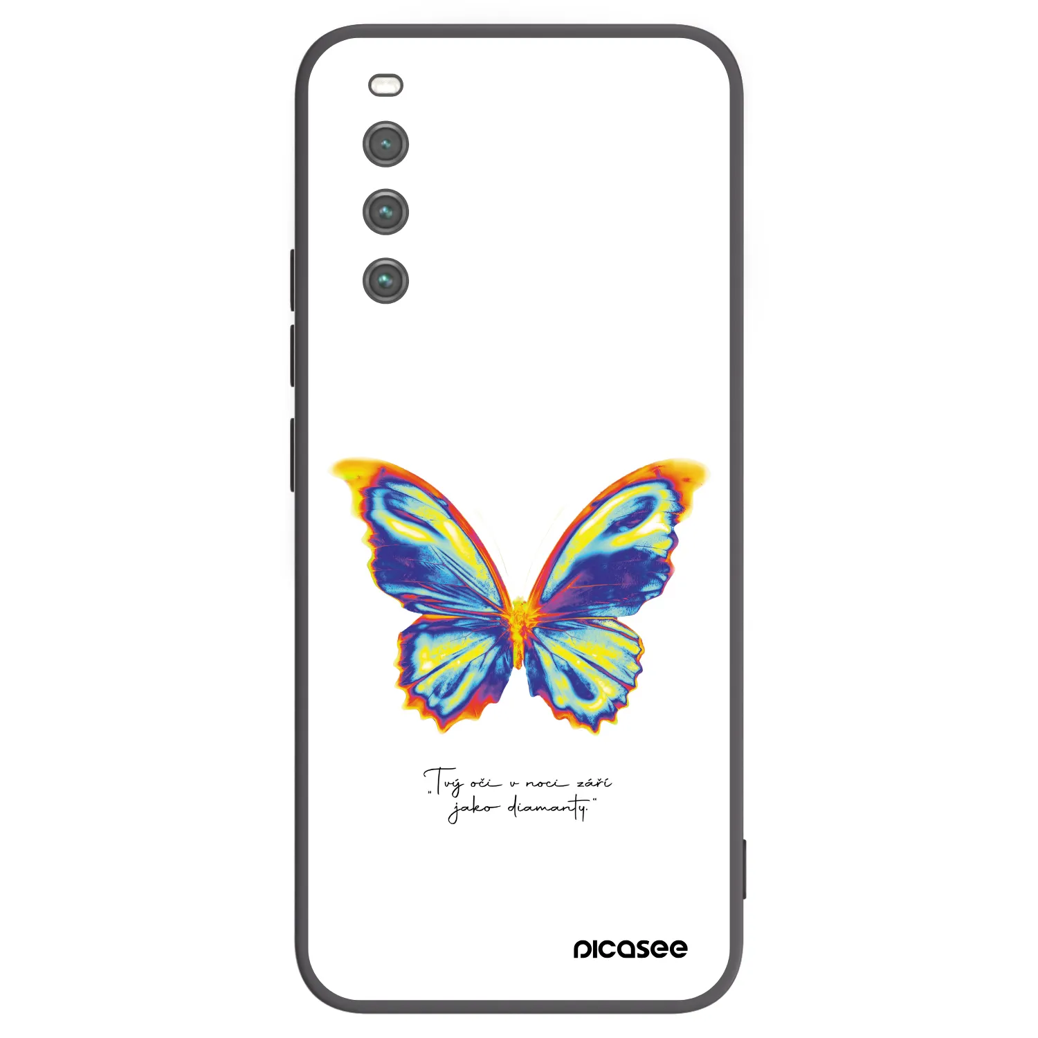 Picasee crna silikonska maskica za Sony Xperia 10 IV 5G - Diamanty White