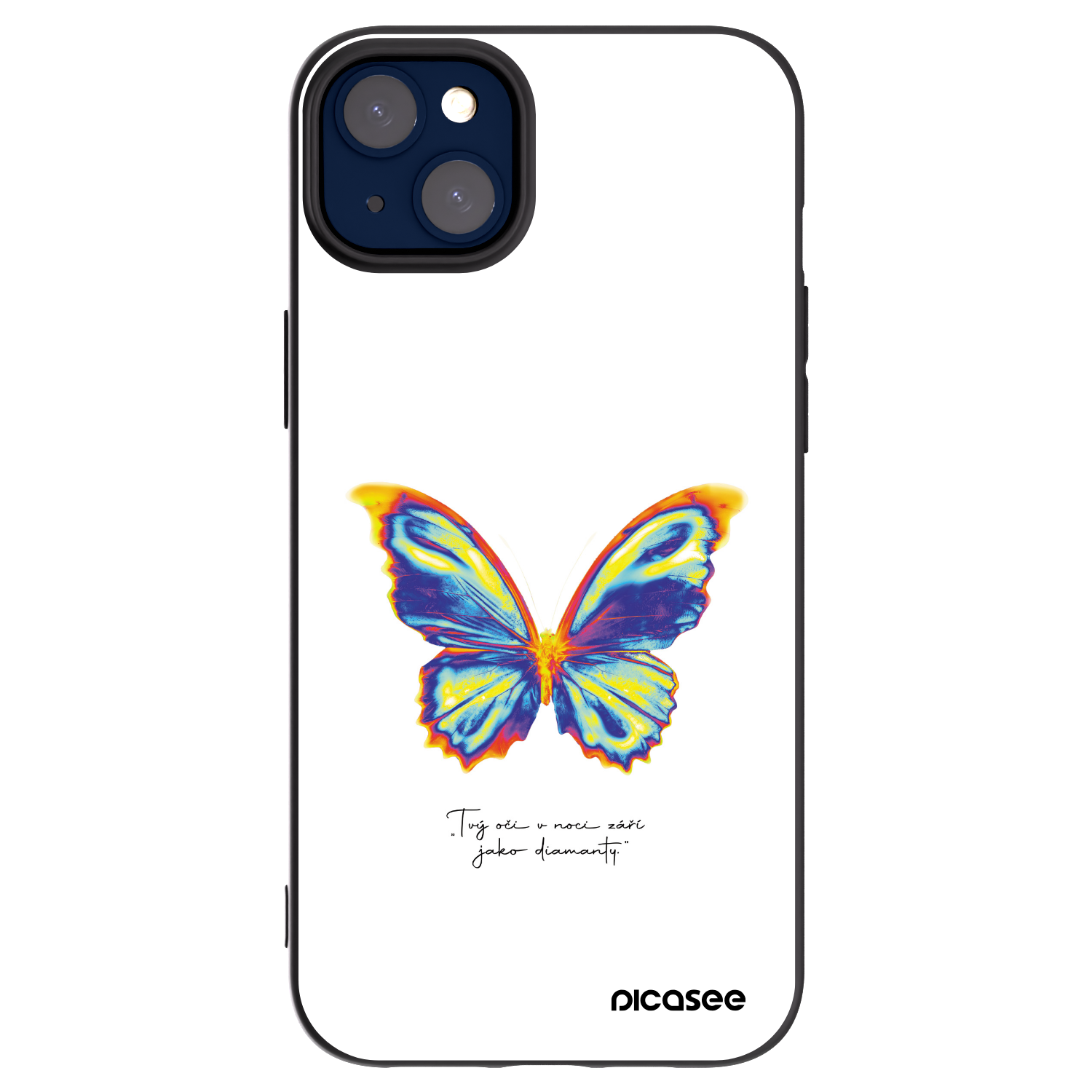 Picasee crna silikonska maskica za Apple iPhone 14 Plus - Diamanty White