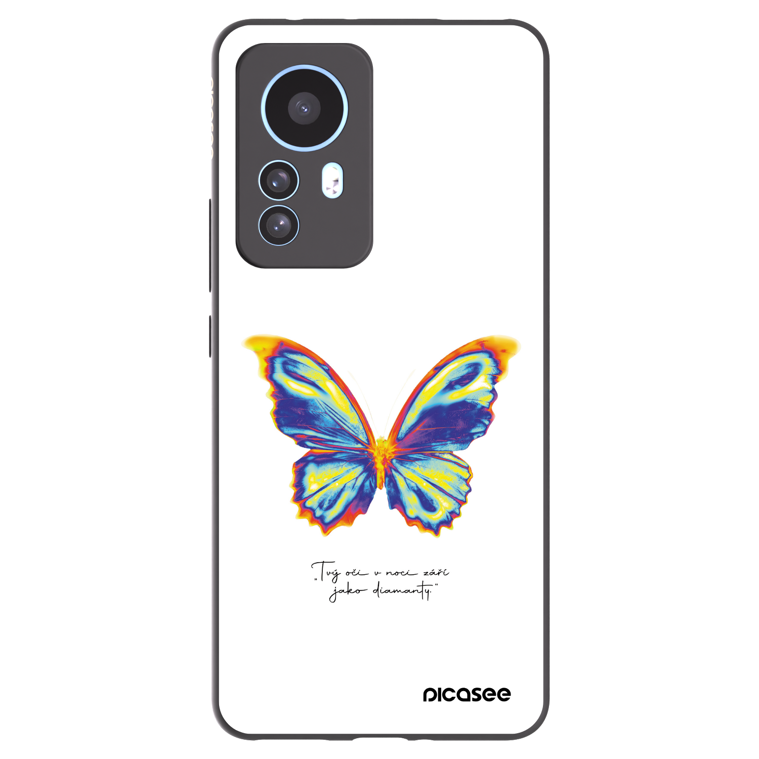 Picasee crna silikonska maskica za Xiaomi 12T Pro - Diamanty White