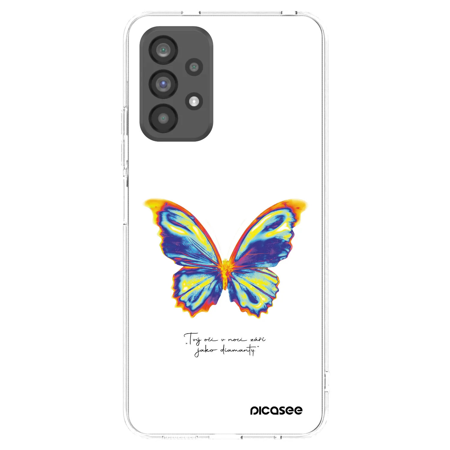 Picasee silikonska prozirna maskica za Samsung Galaxy A73 5G - Diamanty White