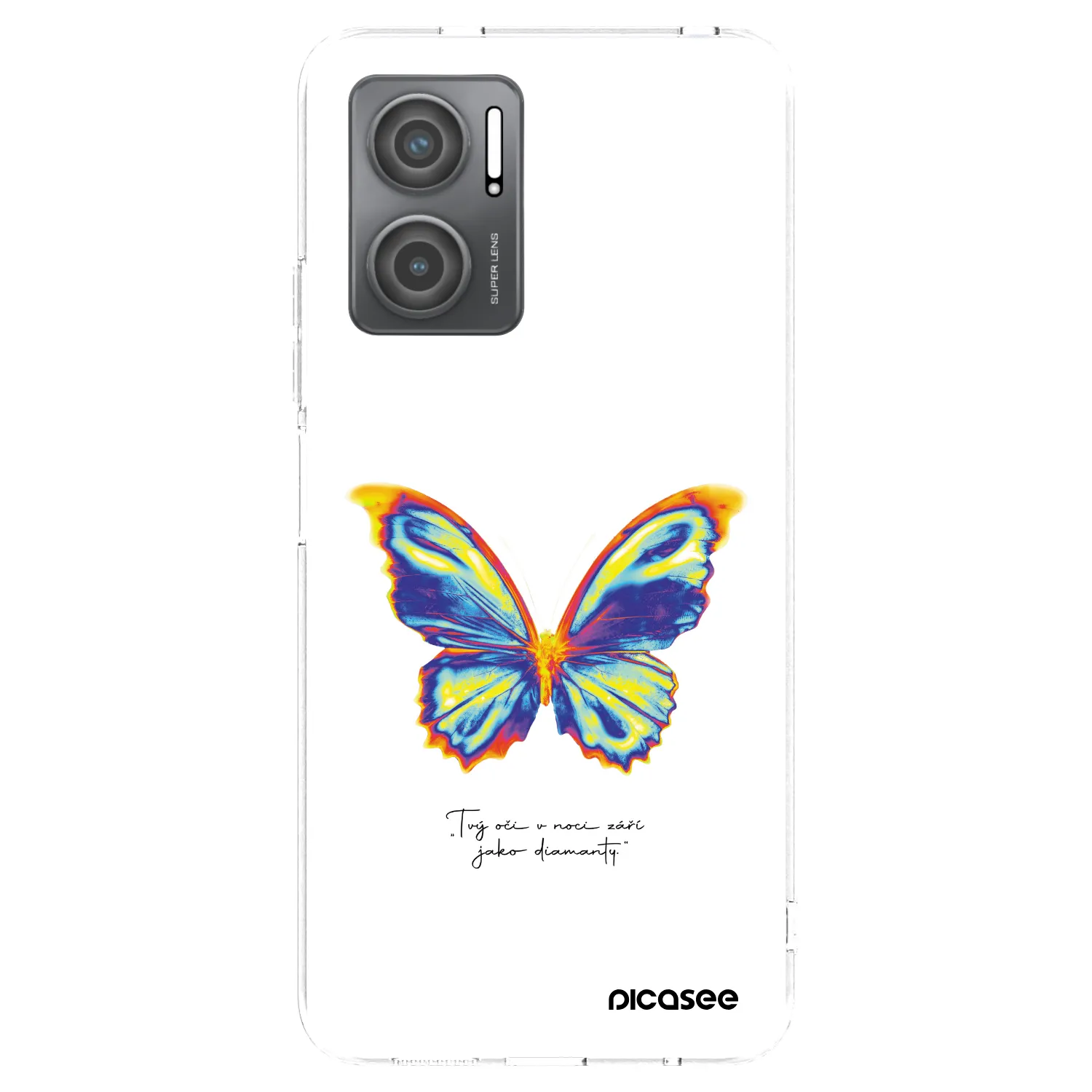 Picasee silikonska prozirna maskica za Xiaomi Redmi 10 5G - Diamanty White
