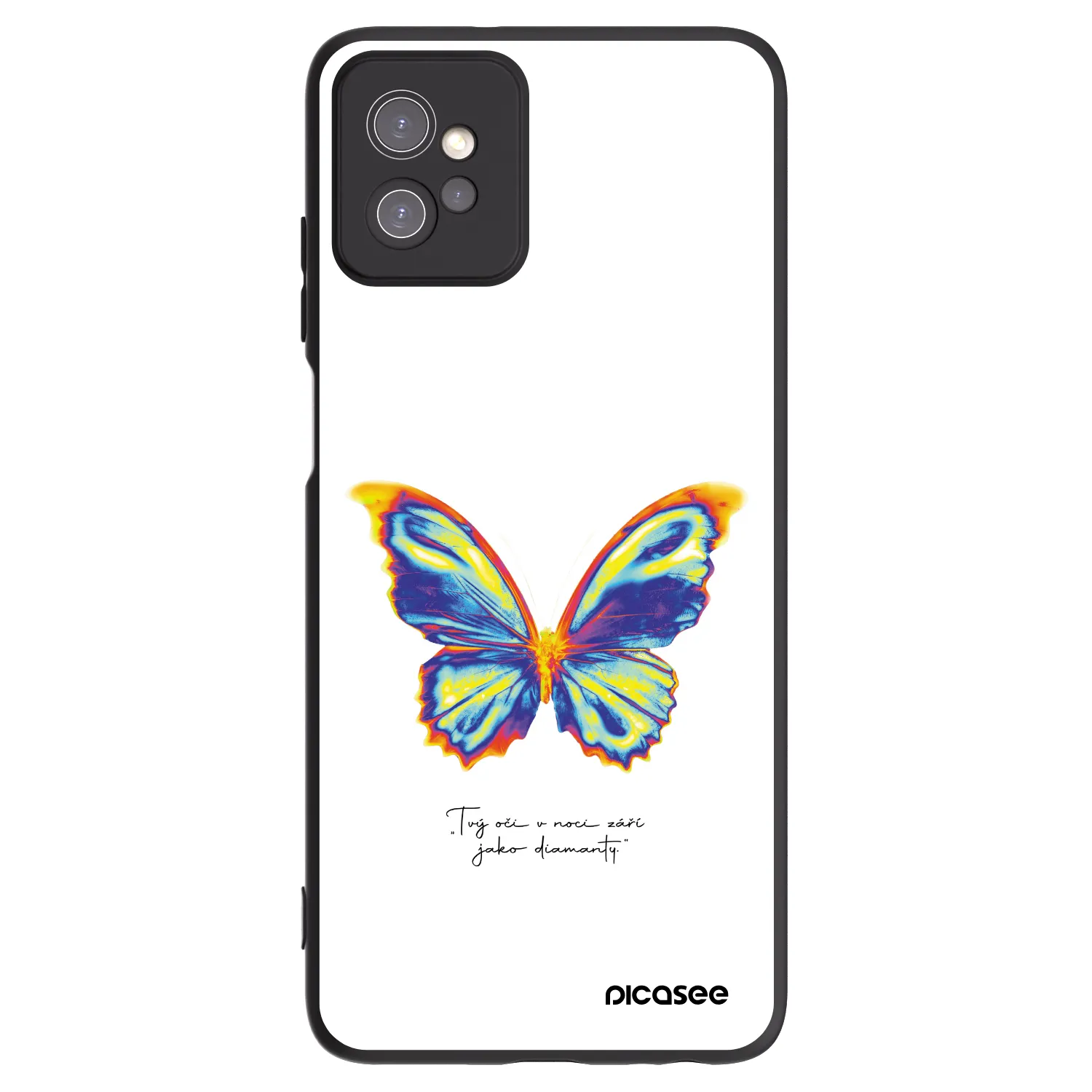 Picasee crna silikonska maskica za Motorola Moto G32 - Diamanty White