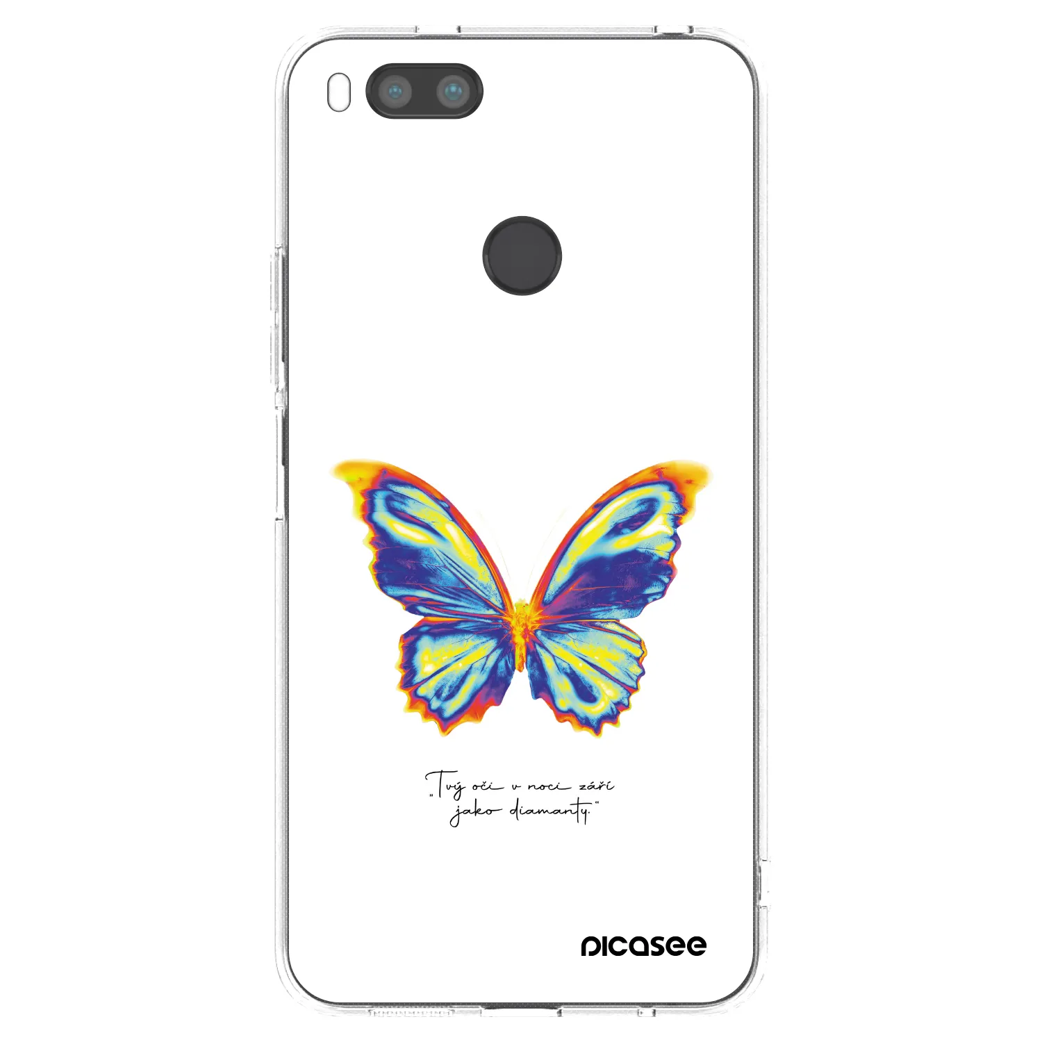 Picasee silikonska prozirna maskica za Xiaomi Redmi A1 - Diamanty White