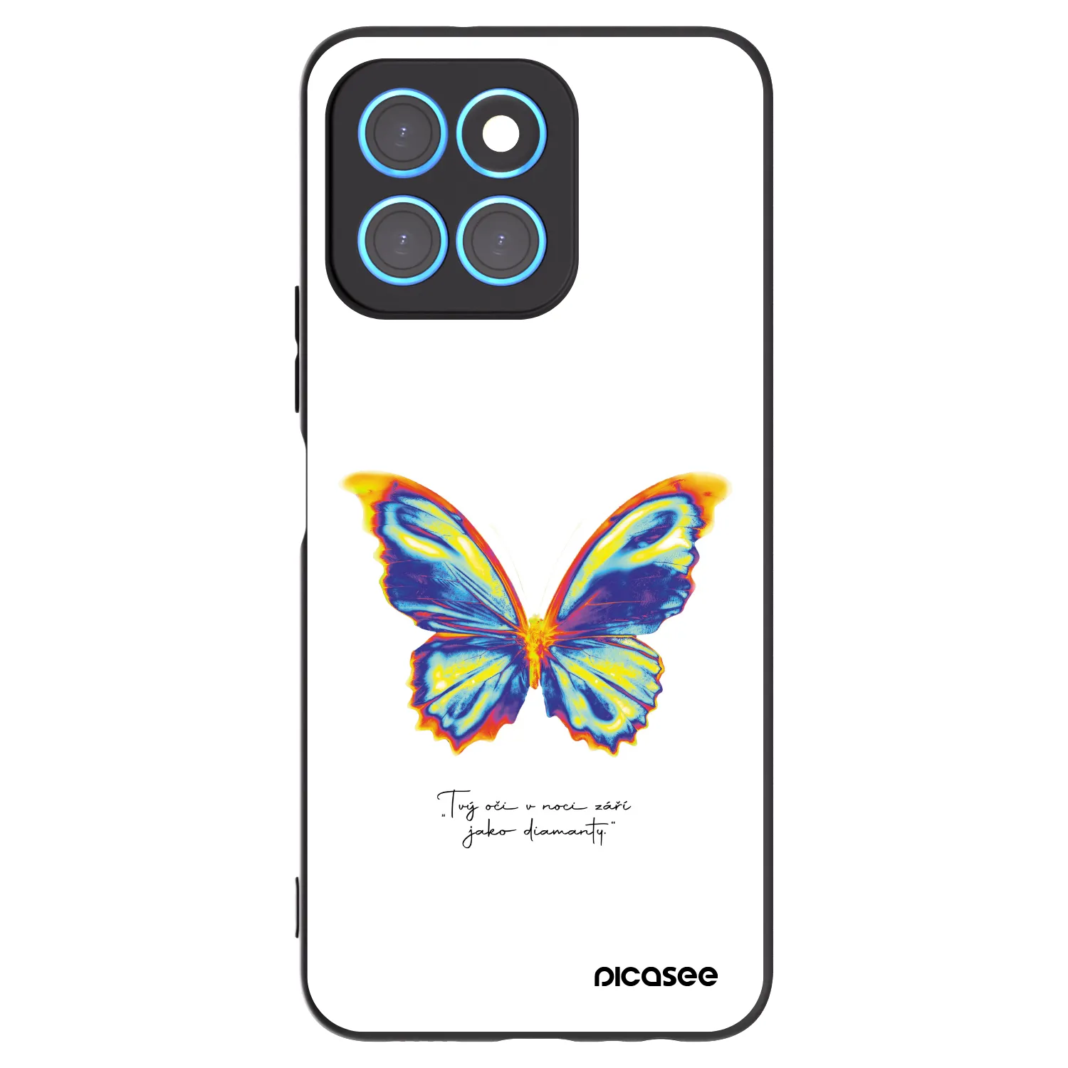 Picasee crna silikonska maskica za Honor X6 - Diamanty White