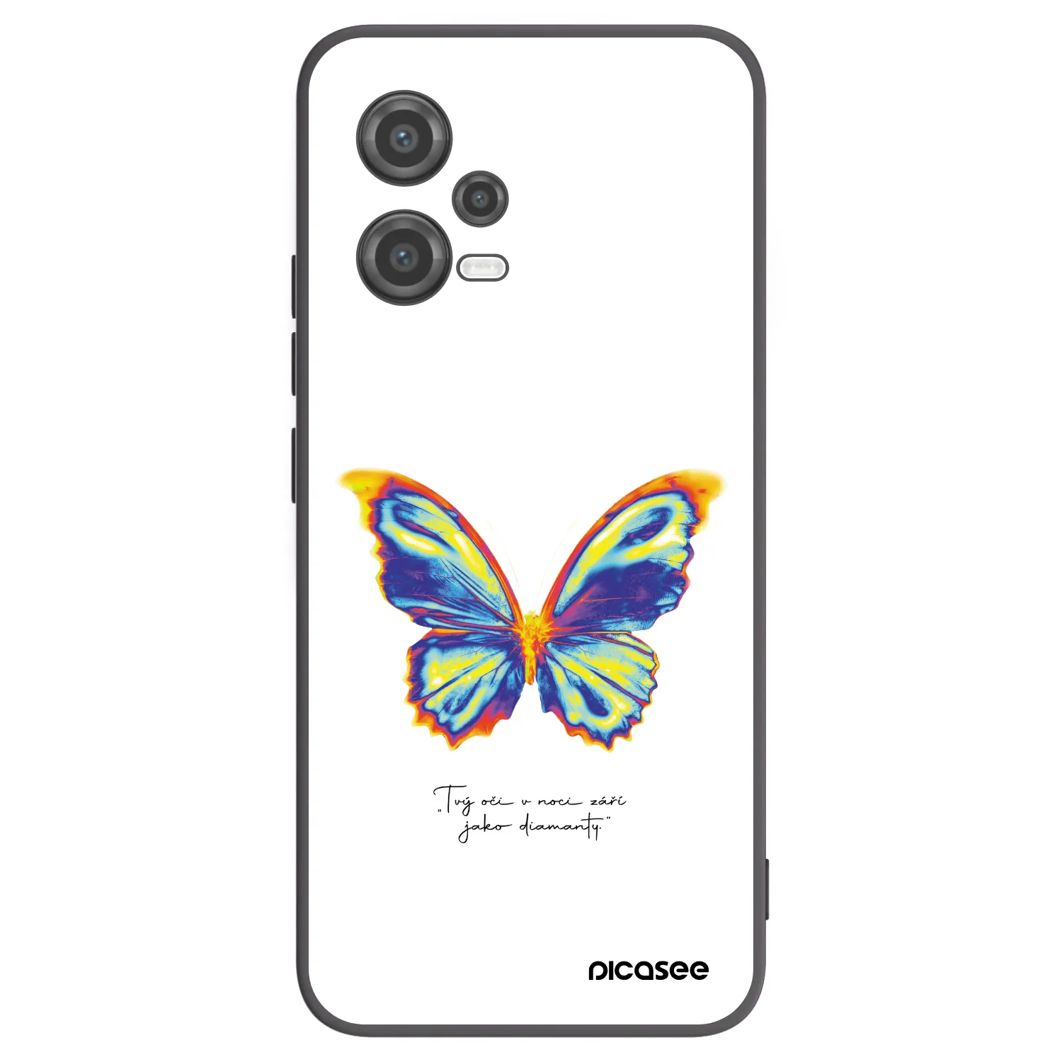 Picasee crna silikonska maskica za Xiaomi Poco X5 - Diamanty White