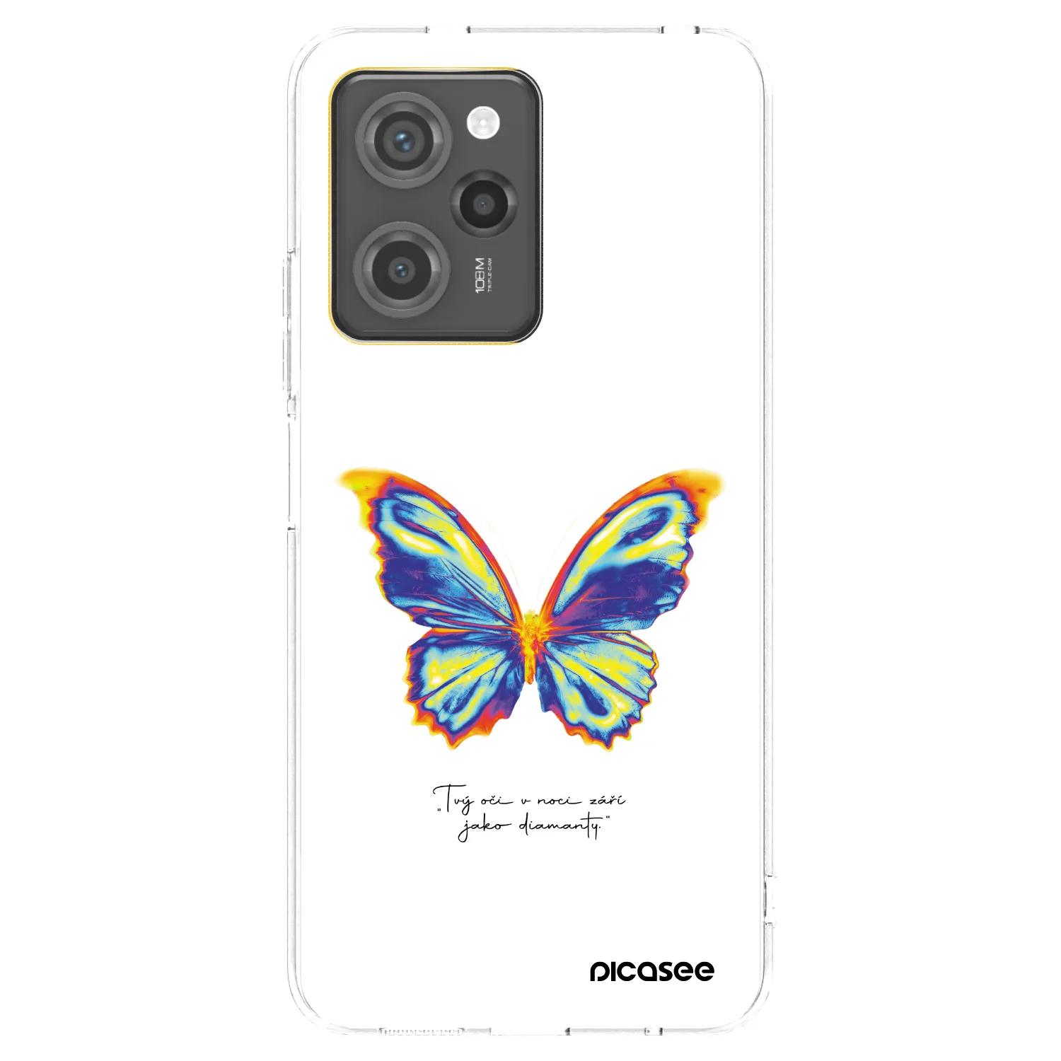 Picasee silikonska prozirna maskica za Xiaomi Poco X5 Pro - Diamanty White
