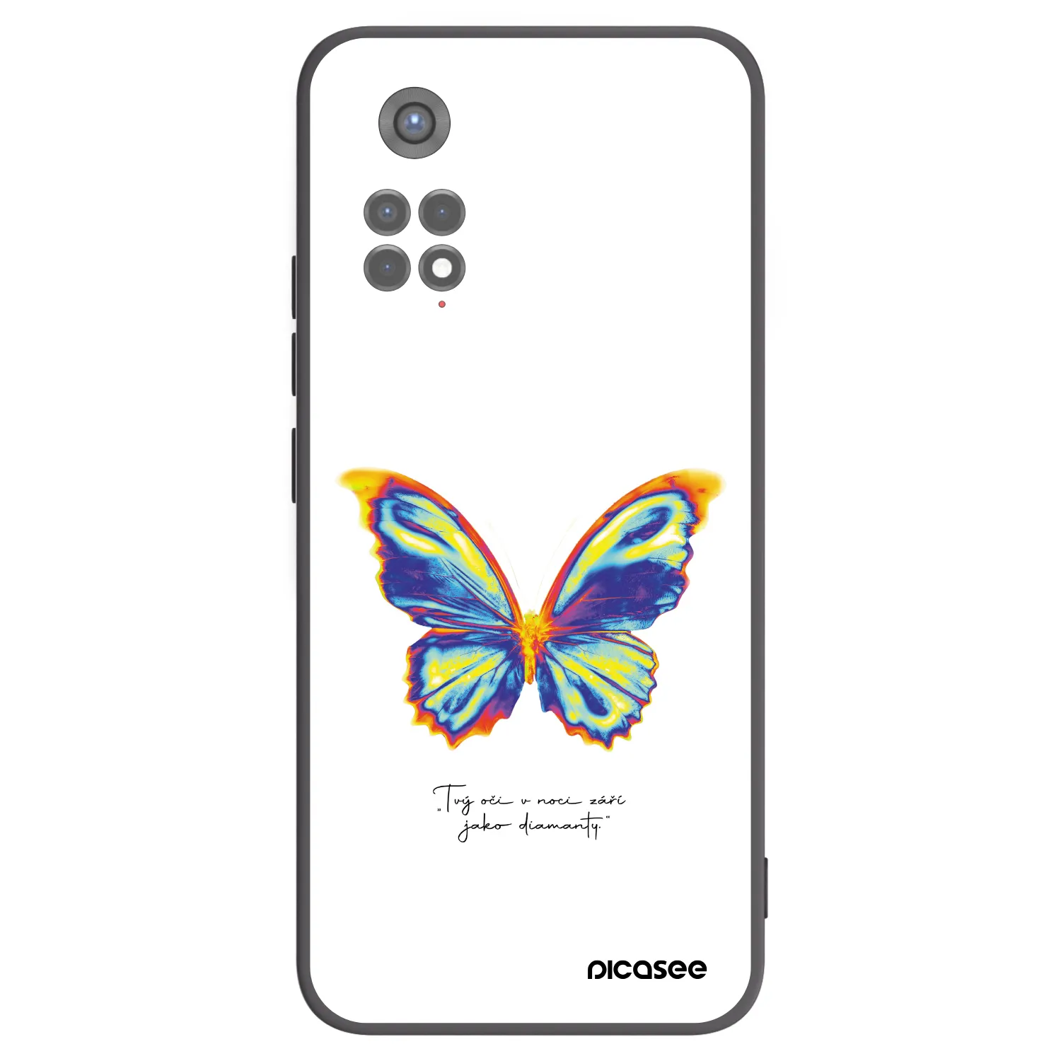 Picasee crna silikonska maskica za Xiaomi Redmi Note 11S 5G - Diamanty White