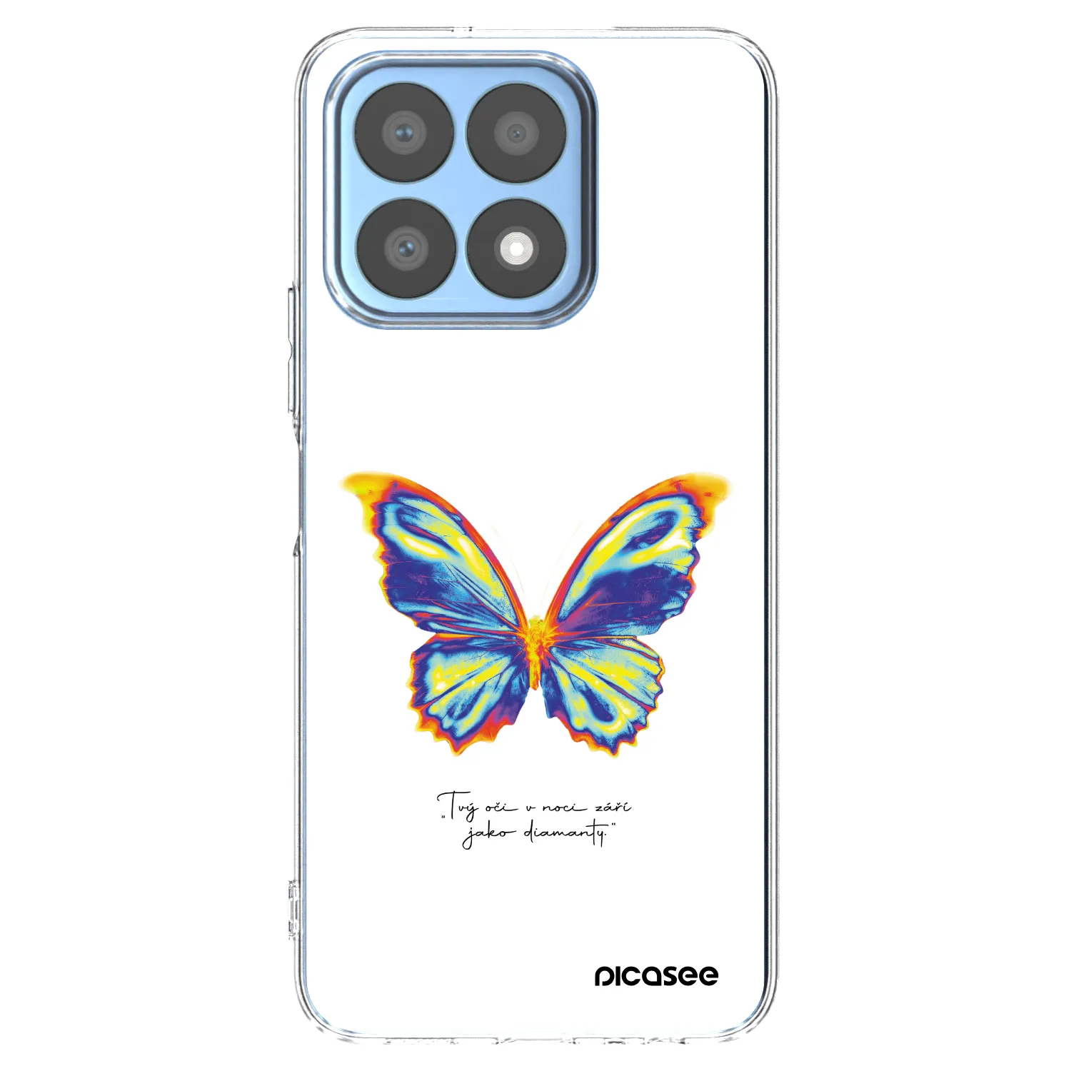 Picasee silikonska prozirna maskica za Honor X8a - Diamanty White