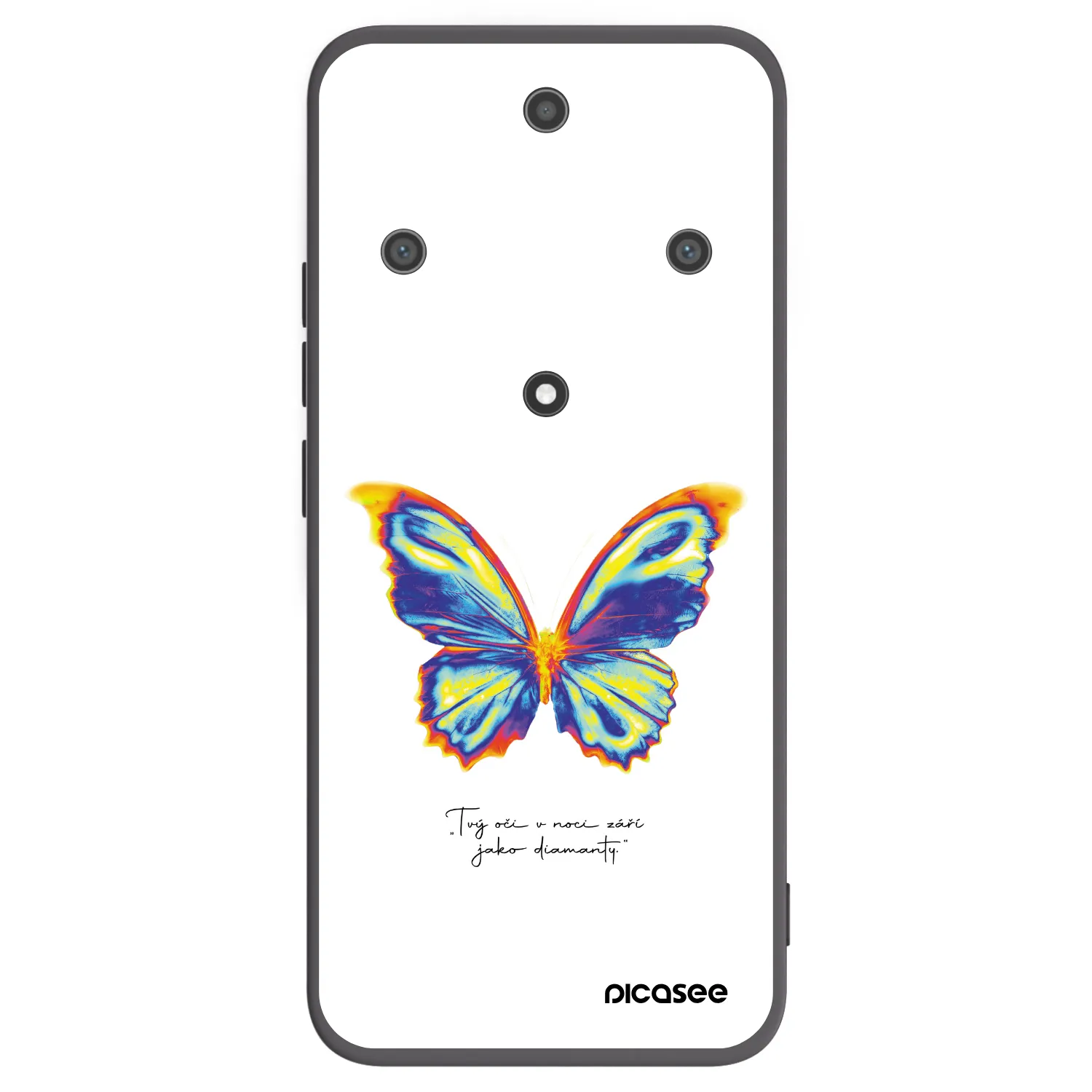 Picasee crna silikonska maskica za Honor Magic5 Lite 5G - Diamanty White
