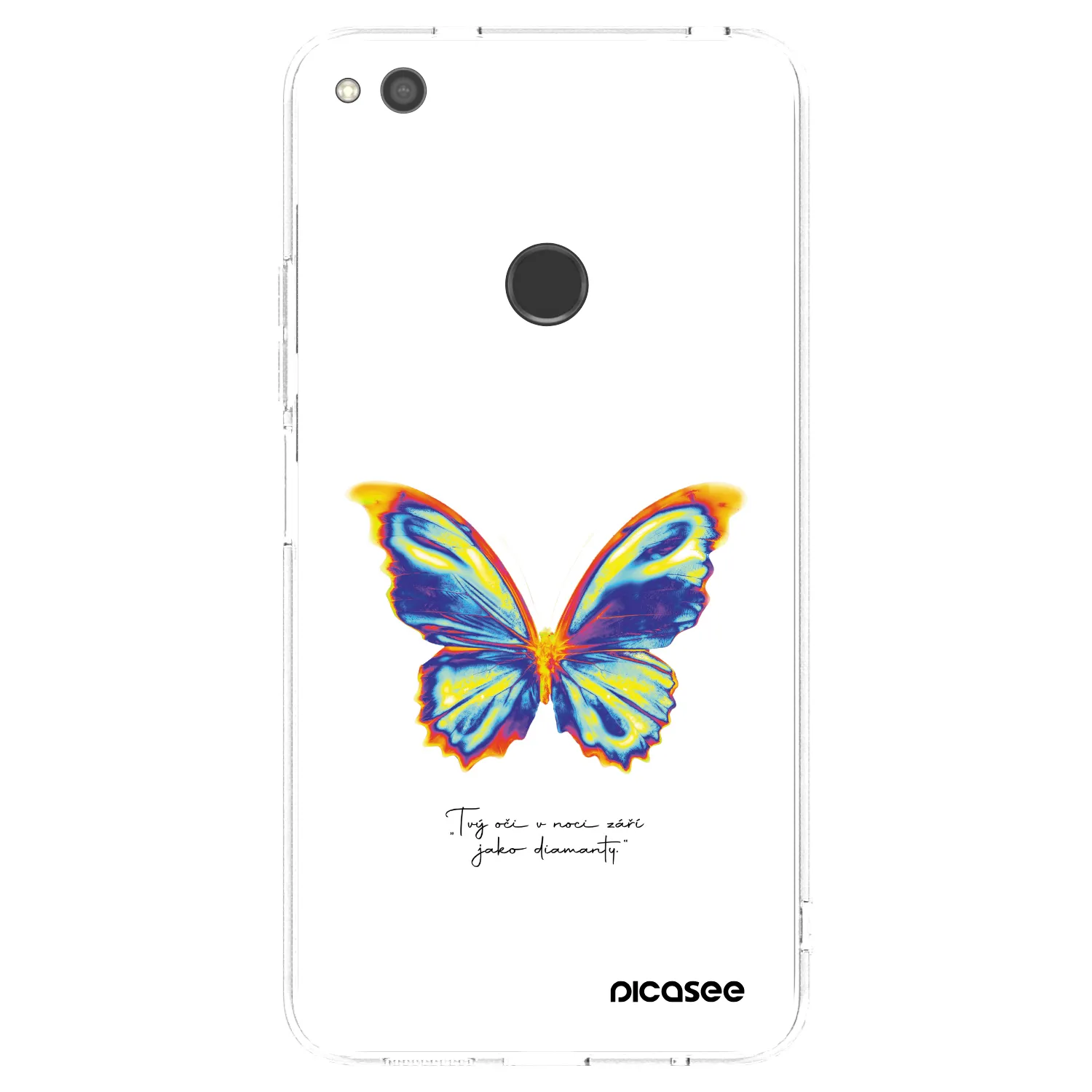 Picasee silikonska prozirna maskica za Huawei P9 Lite 2017 - Diamanty White