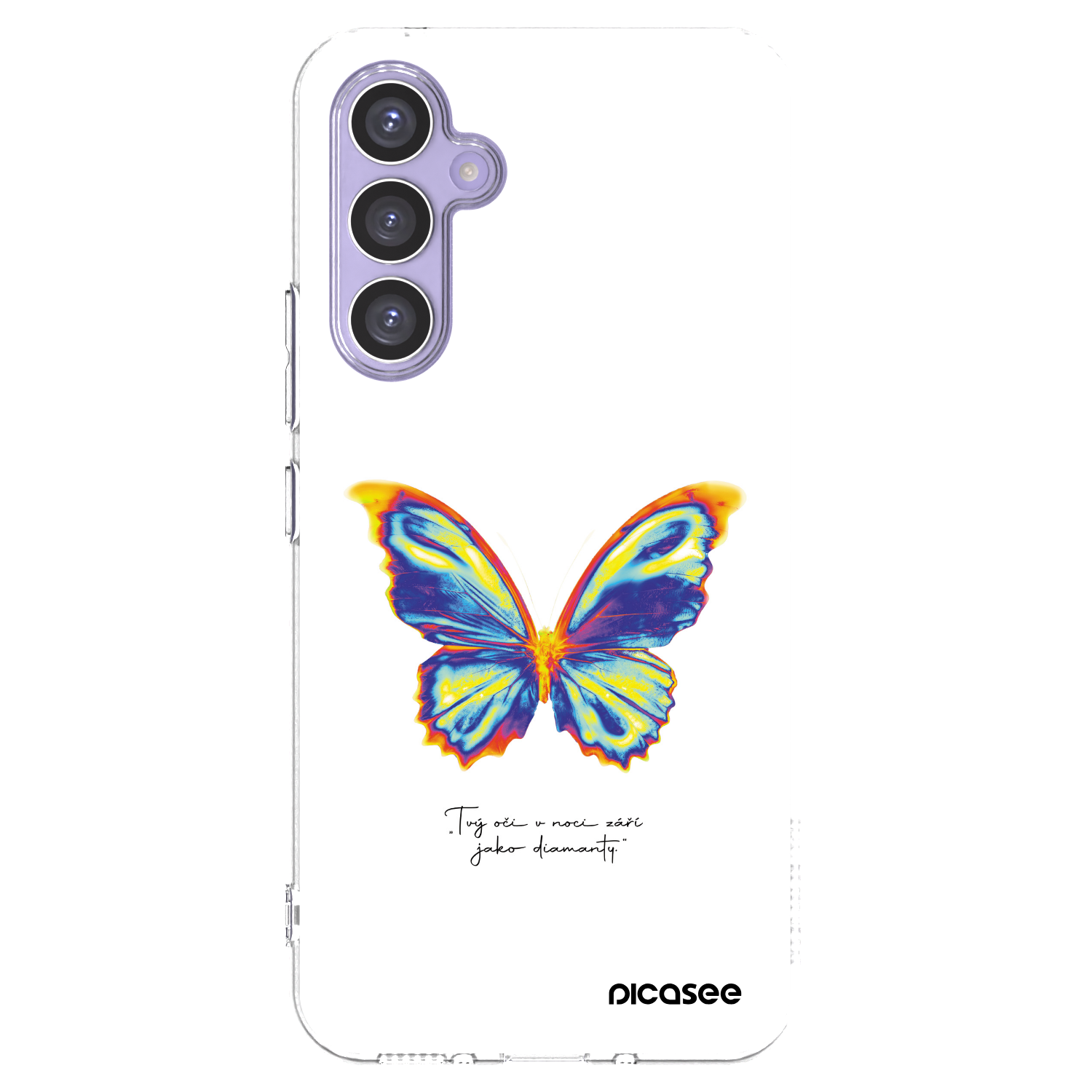 Picasee silikonska prozirna maskica za Samsung Galaxy A54 5G A546B - Diamanty White