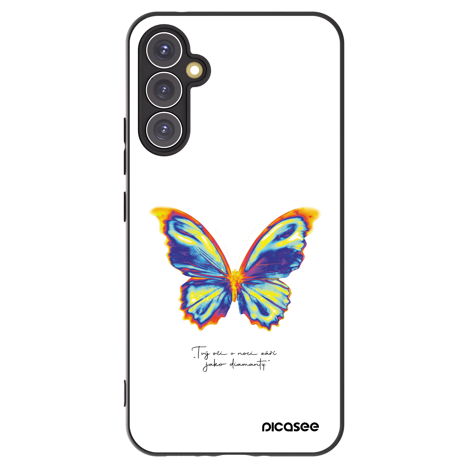 Picasee crna silikonska maskica za Samsung Galaxy A34 5G A346B - Diamanty White