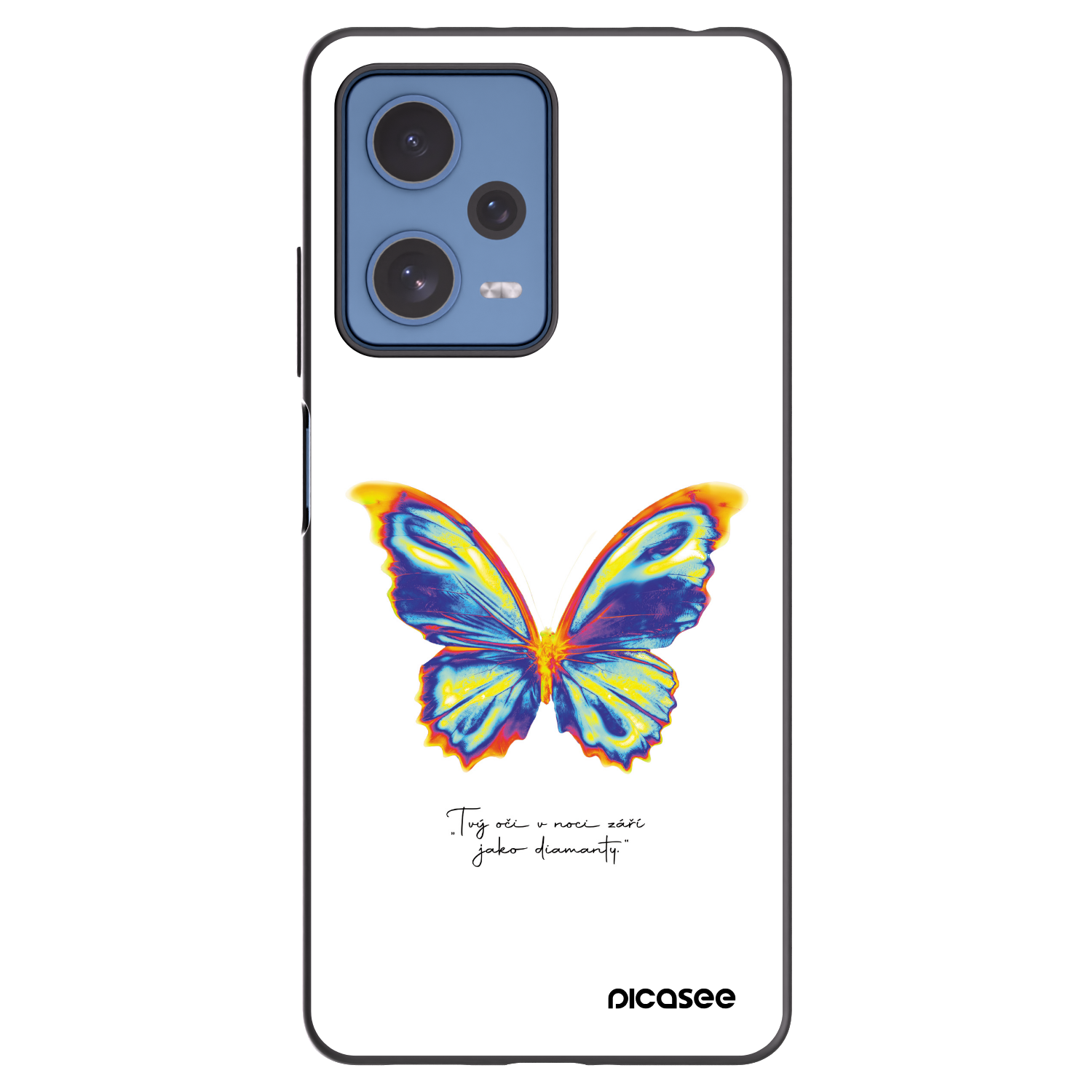 Picasee crna silikonska maskica za Xiaomi Redmi Note 12 Pro 5G - Diamanty White