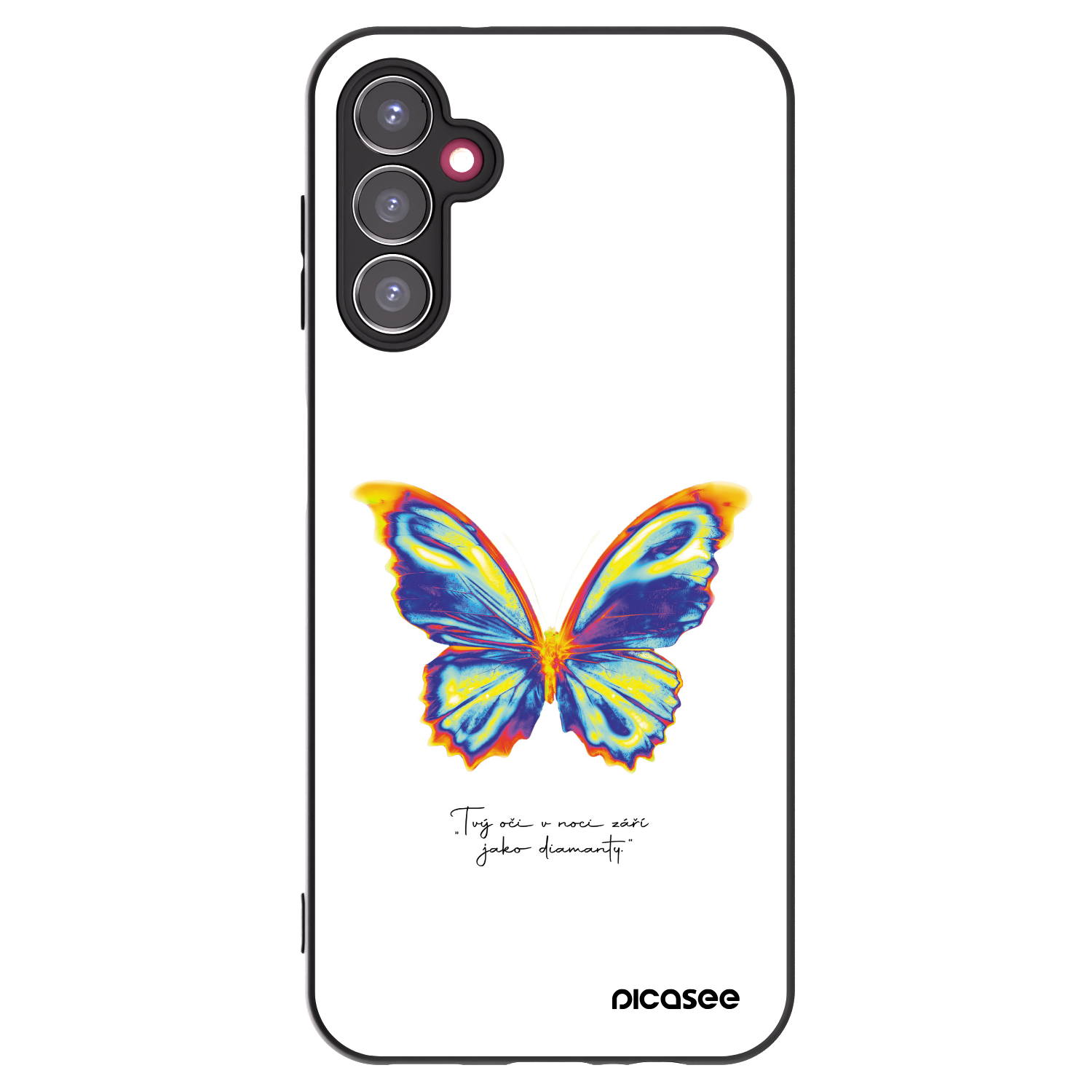 Picasee crna silikonska maskica za Samsung Galaxy A14 4G A145R - Diamanty White
