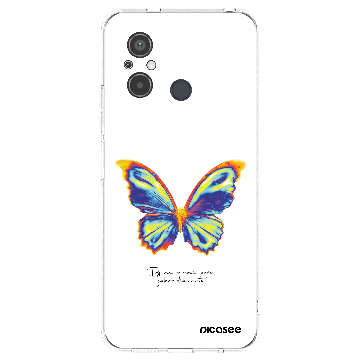 Picasee silikonska prozirna maskica za Xiaomi Redmi 12C - Diamanty White