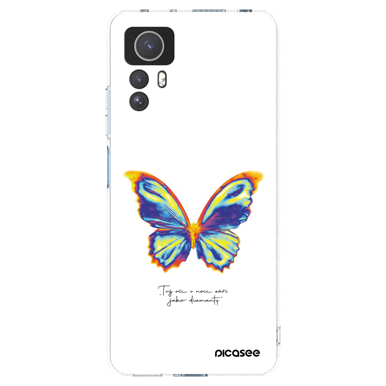 Picasee silikonska prozirna maskica za Xiaomi Redmi Note 12S - Diamanty White
