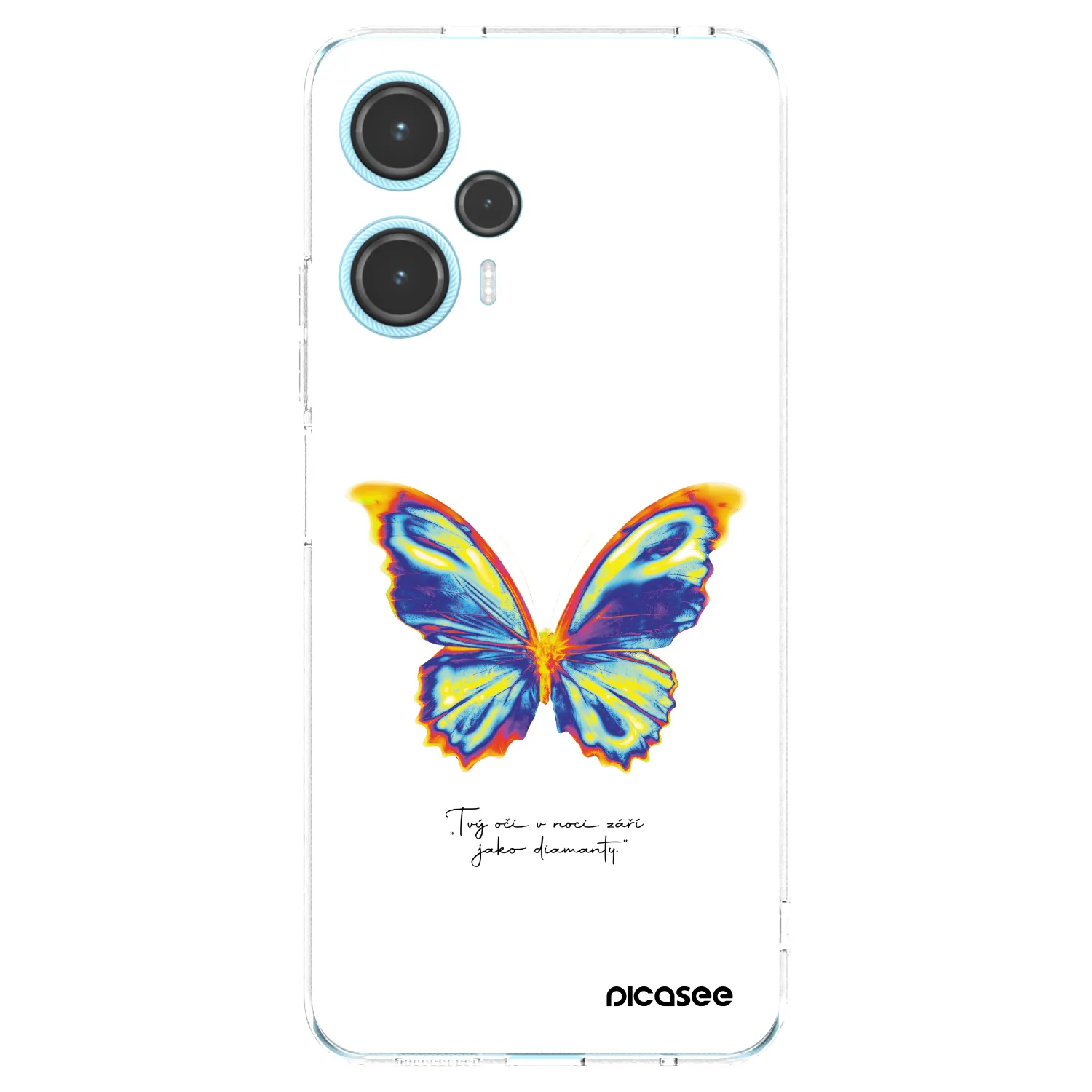 Picasee silikonska prozirna maskica za Xiaomi Poco F5 - Diamanty White