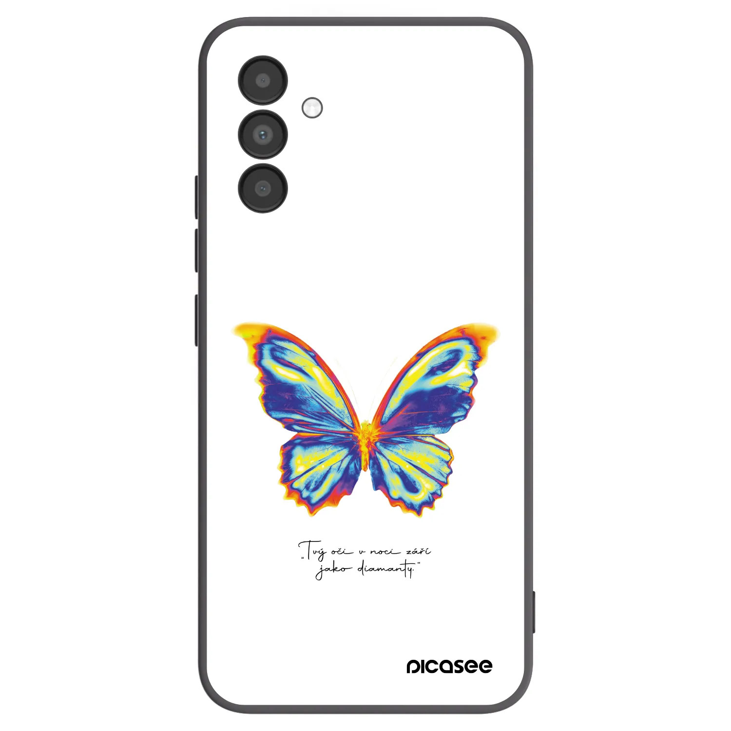 Picasee crna silikonska maskica za Samsung Galaxy A04s A047F - Diamanty White