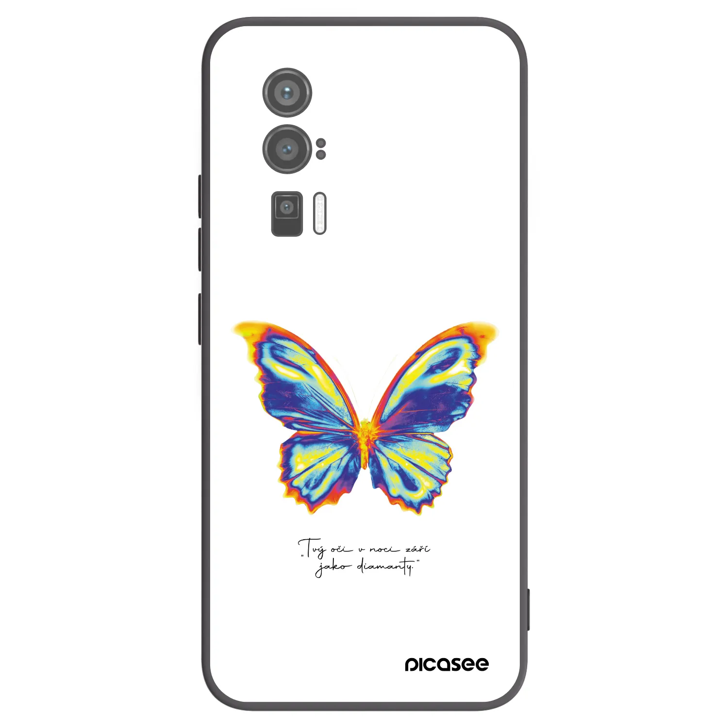 Picasee crna silikonska maskica za Xiaomi Poco F5 Pro 5G - Diamanty White