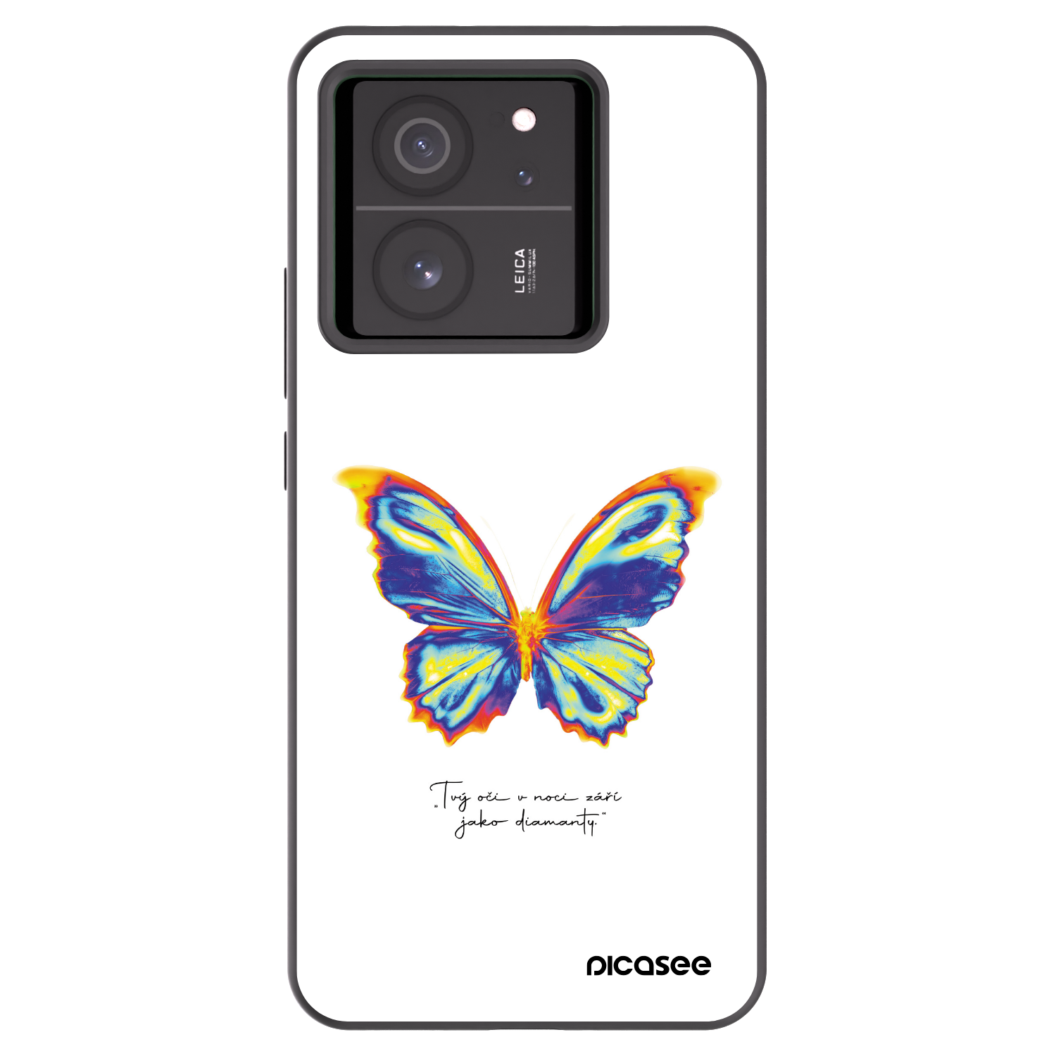 Picasee crna silikonska maskica za Xiaomi 13T - Diamanty White