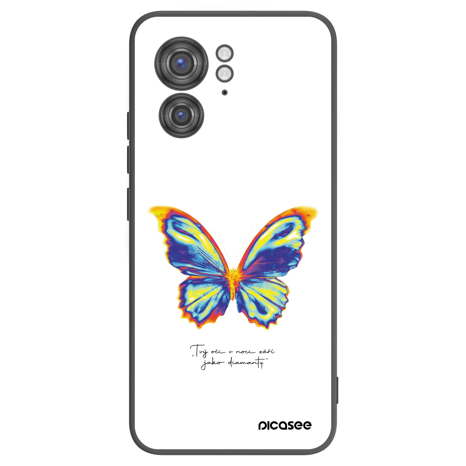 Picasee crna silikonska maskica za Motorola Edge 40 - Diamanty White