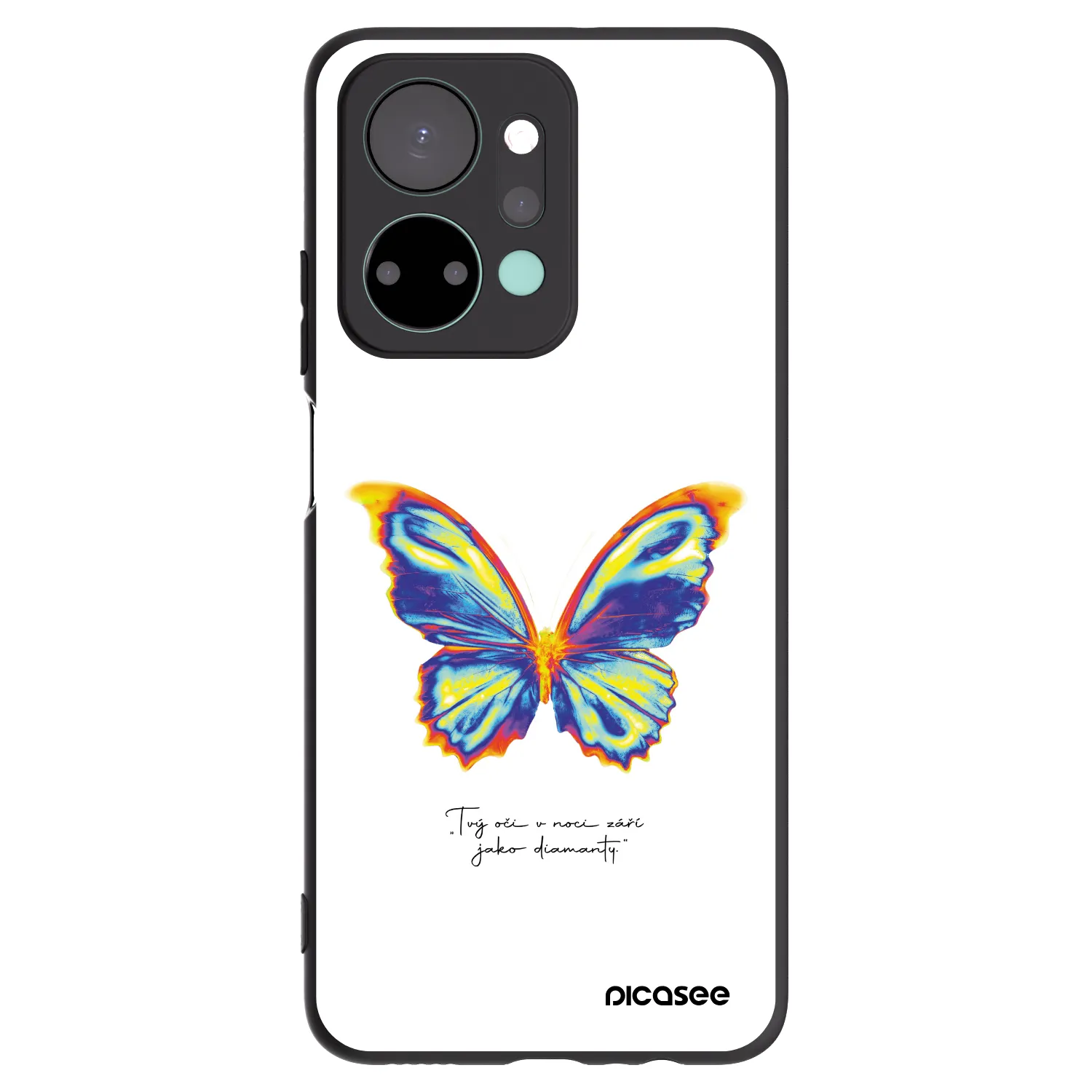 Picasee crna silikonska maskica za Honor X7a - Diamanty White