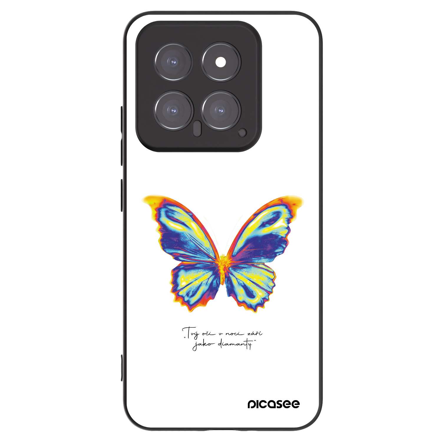 Picasee crna silikonska maskica za Xiaomi 14 - Diamanty White