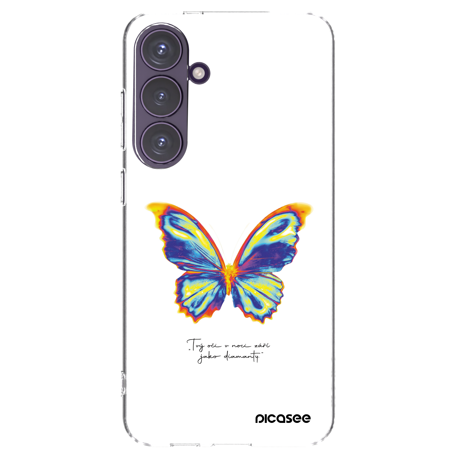 Picasee silikonska prozirna maskica za Samsung Galaxy S24+ S926B 5G - Diamanty White