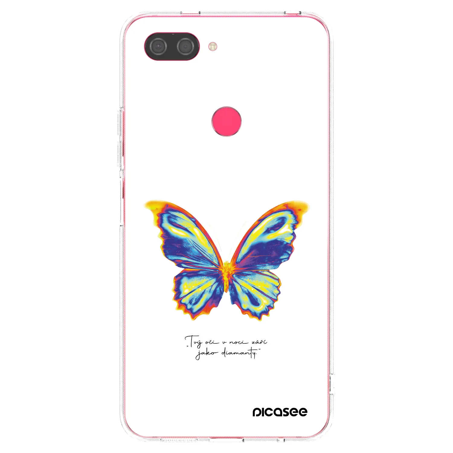 Picasee silikonska prozirna maskica za Xiaomi Mi 8 Lite - Diamanty White