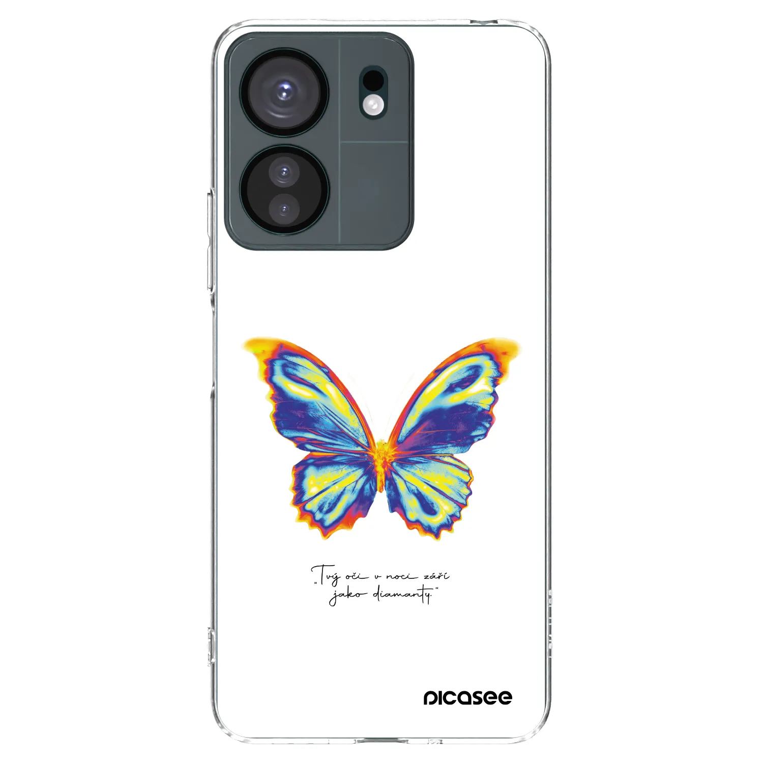 Picasee silikonska prozirna maskica za Xiaomi Redmi 13C 4G - Diamanty White