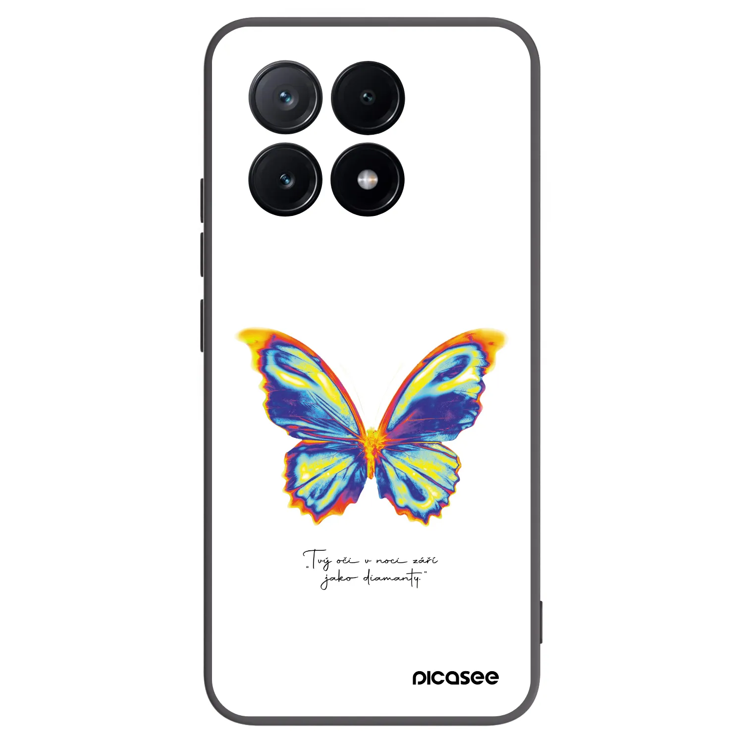 Picasee crna silikonska maskica za Xiaomi Poco X6 Pro - Diamanty White
