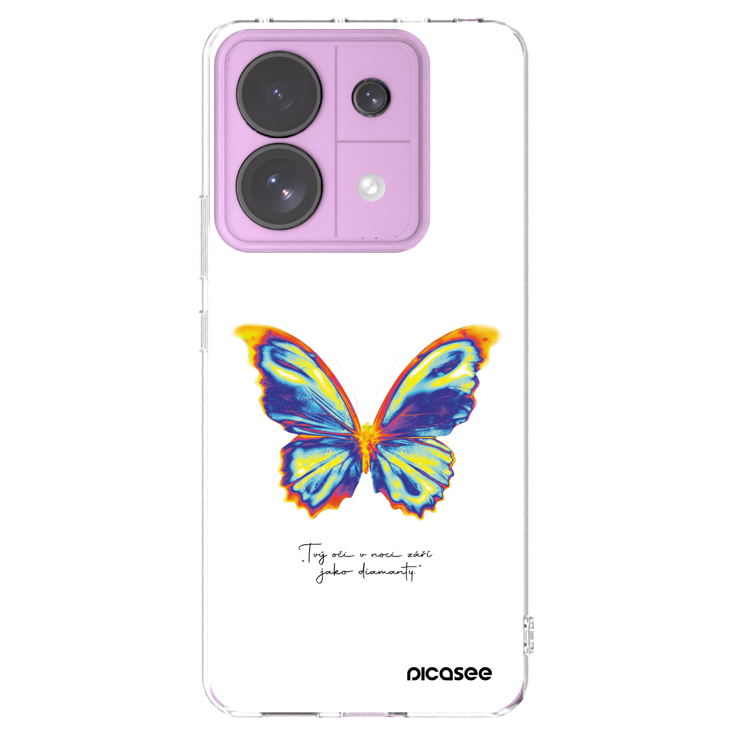 Picasee silikonska prozirna maskica za Xiaomi Redmi Note 13 Pro 5G - Diamanty White