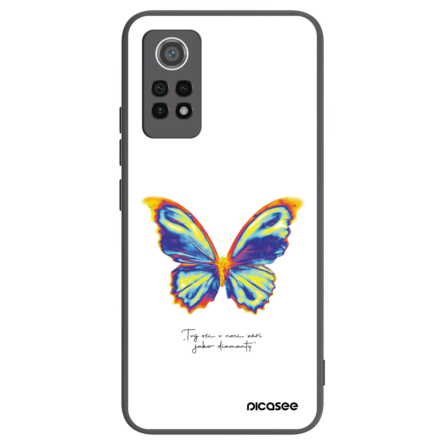 Picasee crna silikonska maskica za Xiaomi Redmi Note 12 Pro 4G - Diamanty White