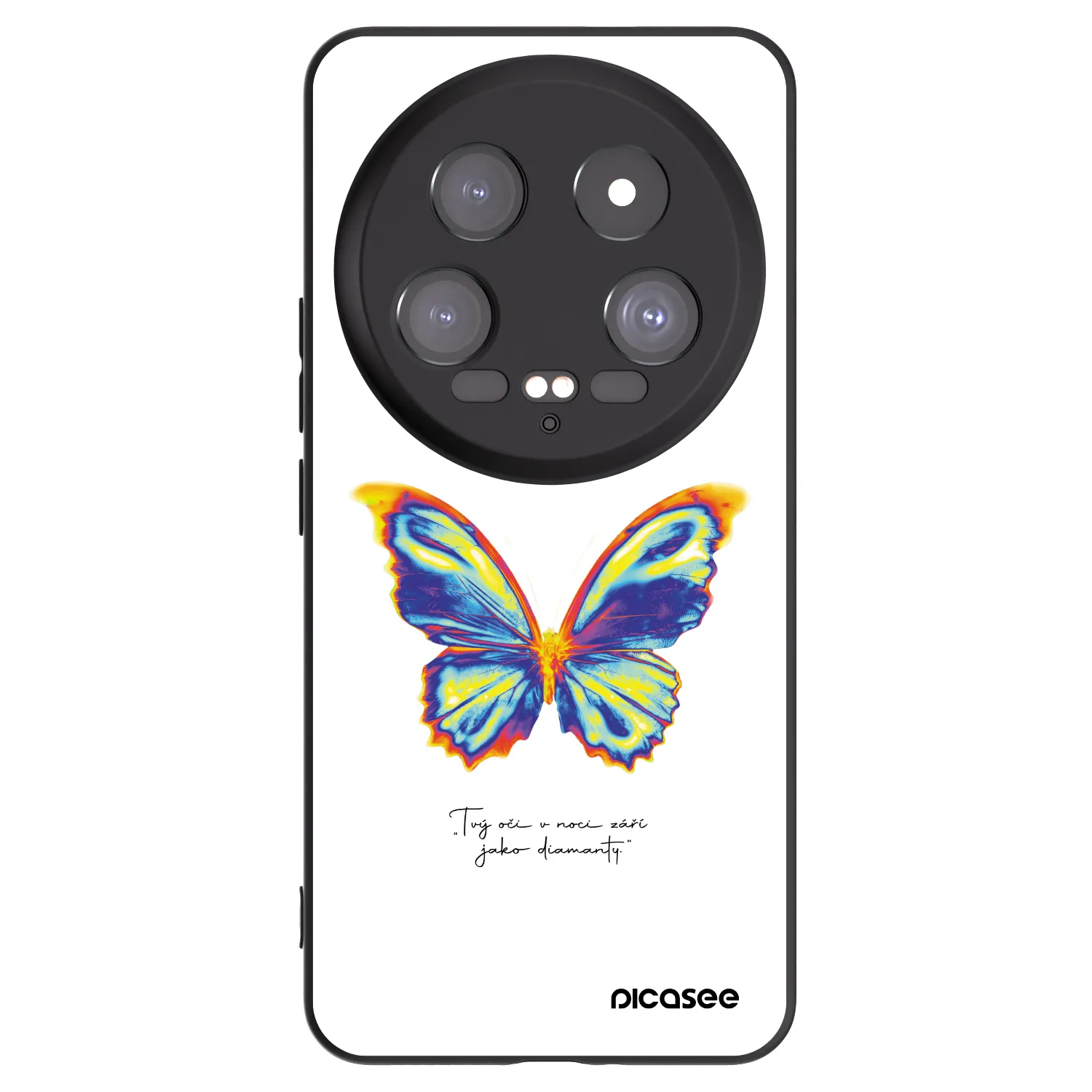 Picasee crna silikonska maskica za Xiaomi 14 Ultra - Diamanty White