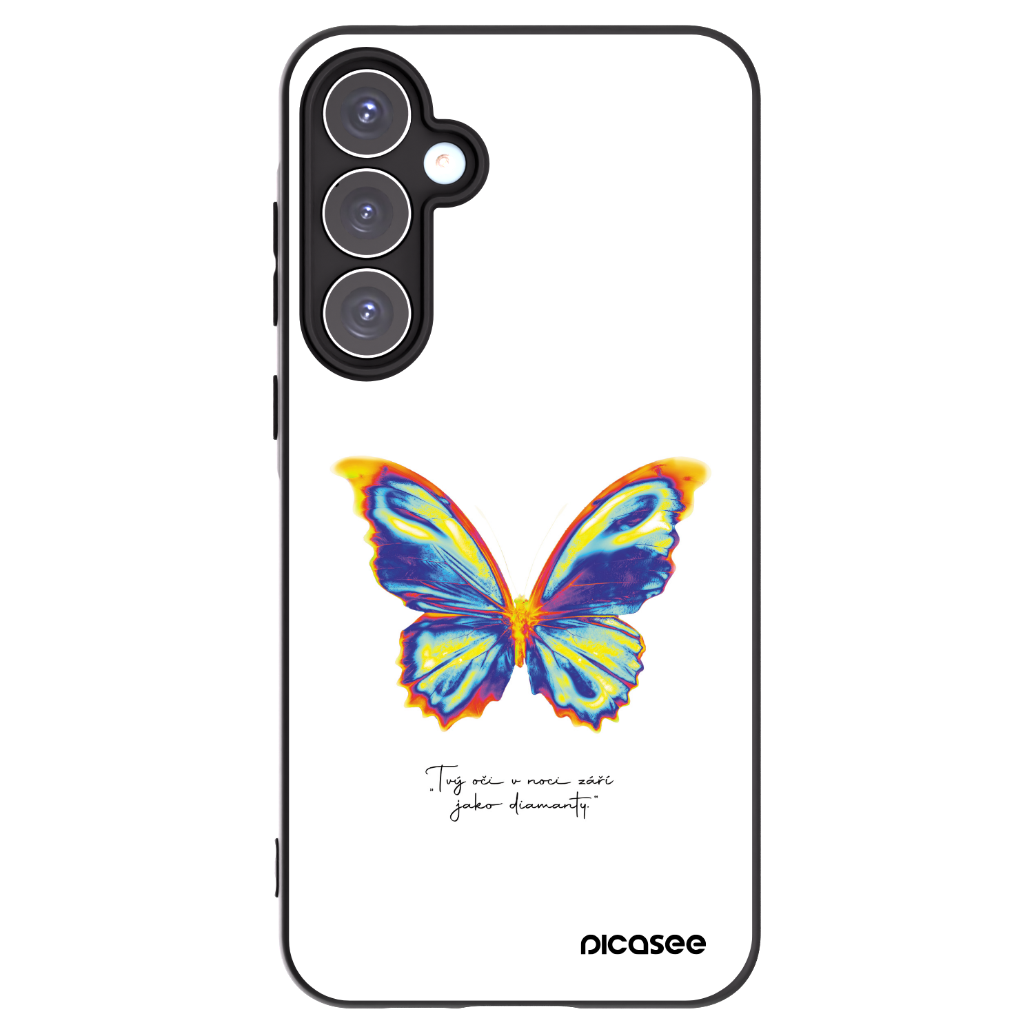 Picasee crna silikonska maskica za Samsung Galaxy A55 5G A556B - Diamanty White