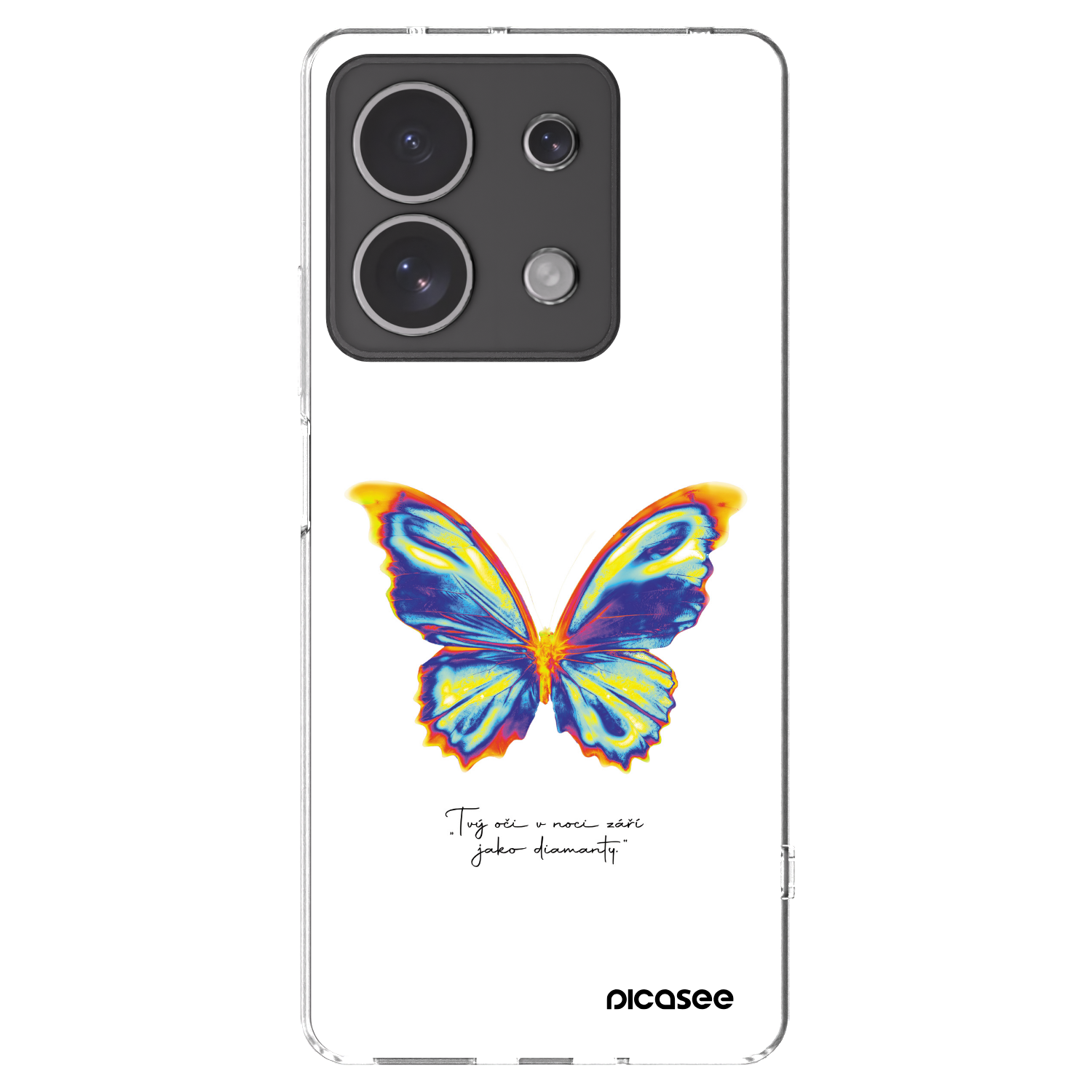 Picasee silikonska prozirna maskica za Xiaomi Redmi Note 13 4G - Diamanty White