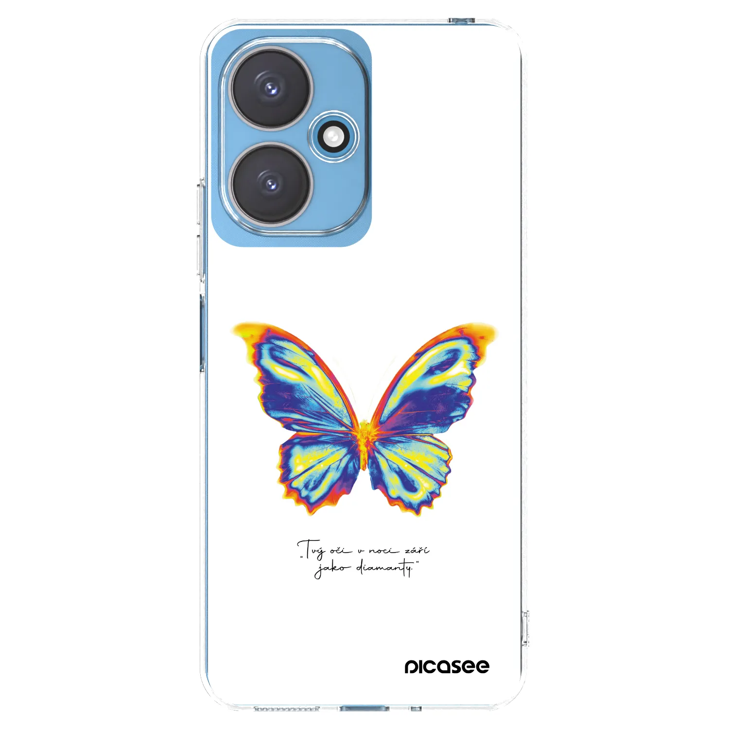 Picasee silikonska prozirna maskica za Xiaomi Redmi 13C 5G - Diamanty White