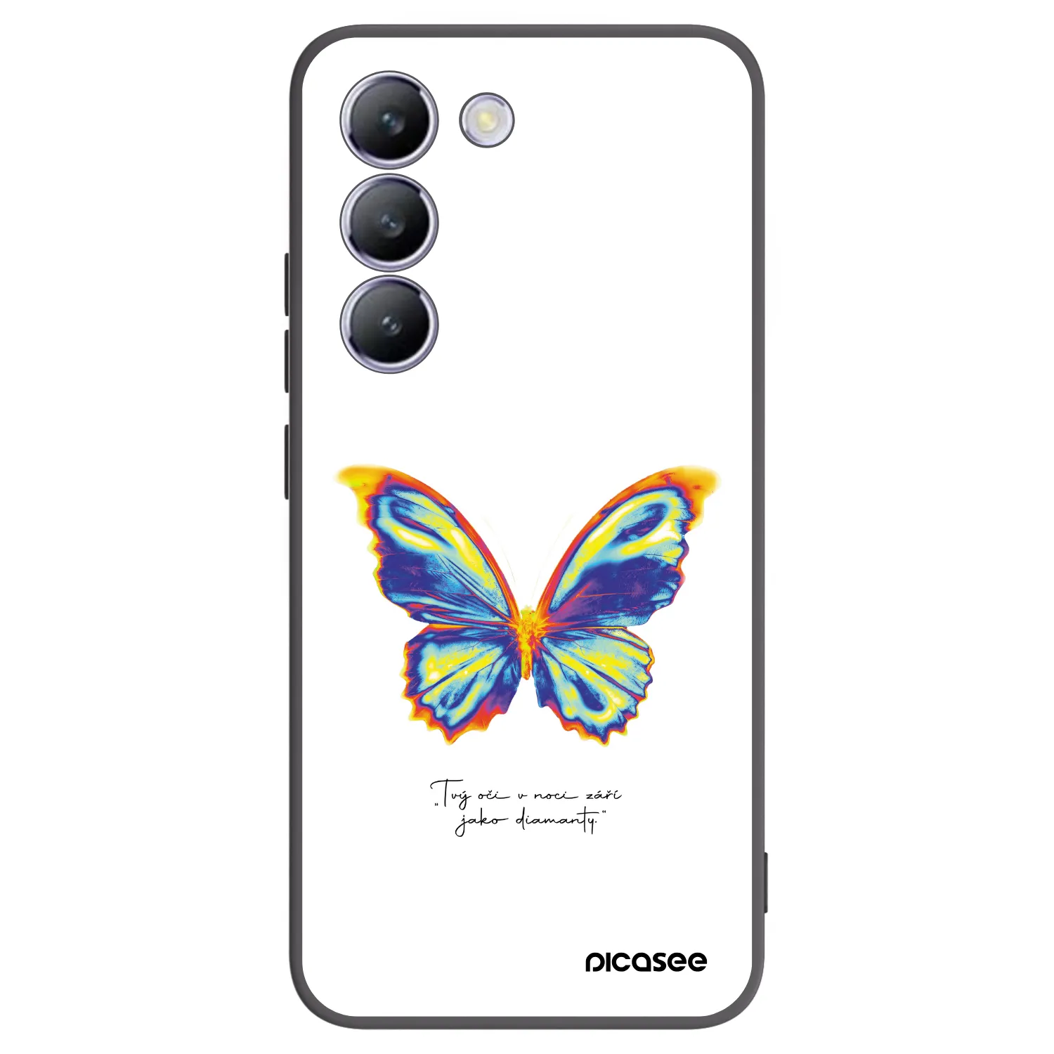 Picasee crna silikonska maskica za Vivo V40 SE 5G - Diamanty White