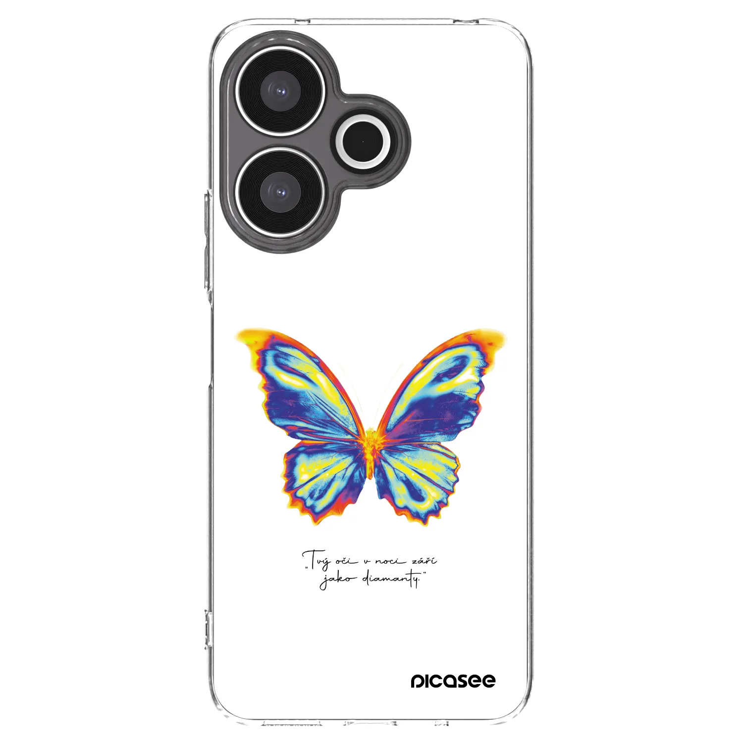 Picasee silikonska prozirna maskica za Xiaomi Redmi 13 4G - Diamanty White