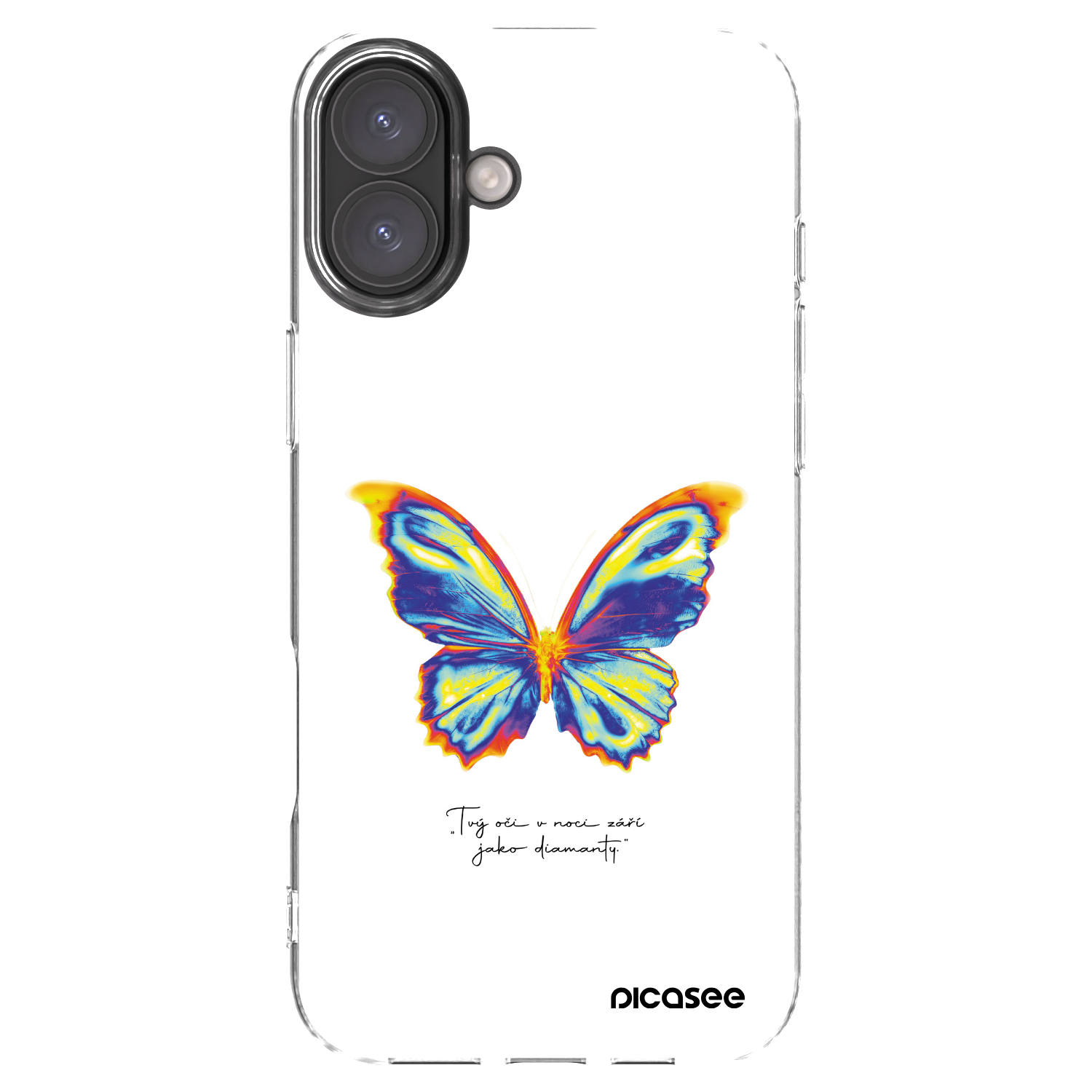 Picasee silikonska prozirna maskica za Apple iPhone 16 Plus - Diamanty White