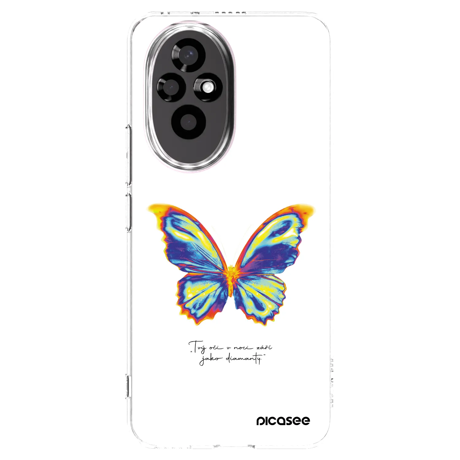 Picasee silikonska prozirna maskica za Honor 200 Pro 5G - Diamanty White