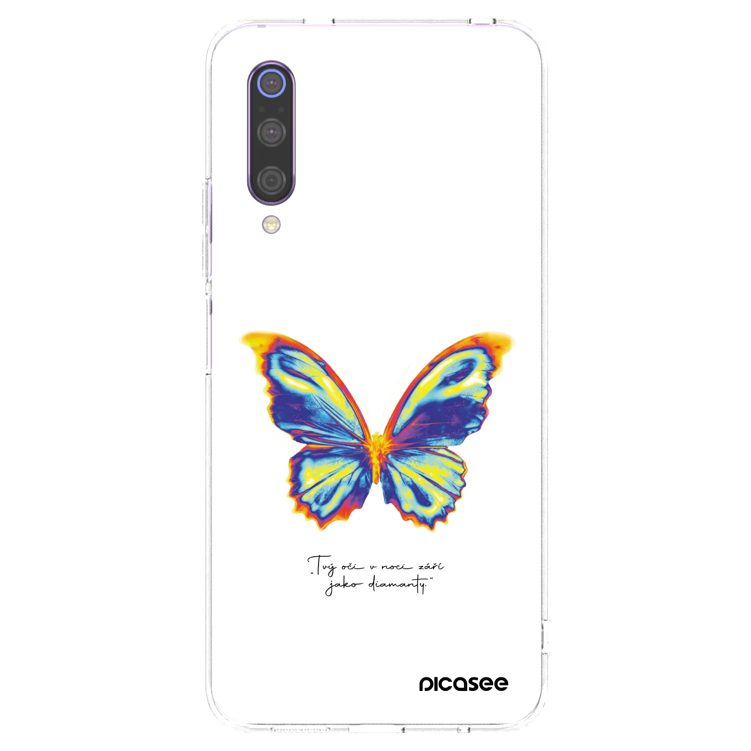 Picasee silikonska prozirna maskica za Xiaomi Mi 9 - Diamanty White