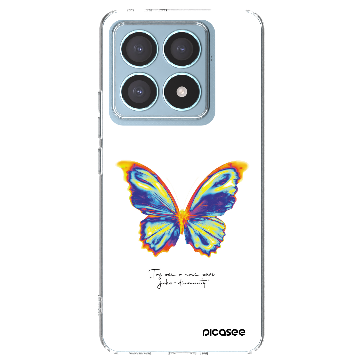 Picasee silikonska prozirna maskica za Xiaomi 14T Pro - Diamanty White