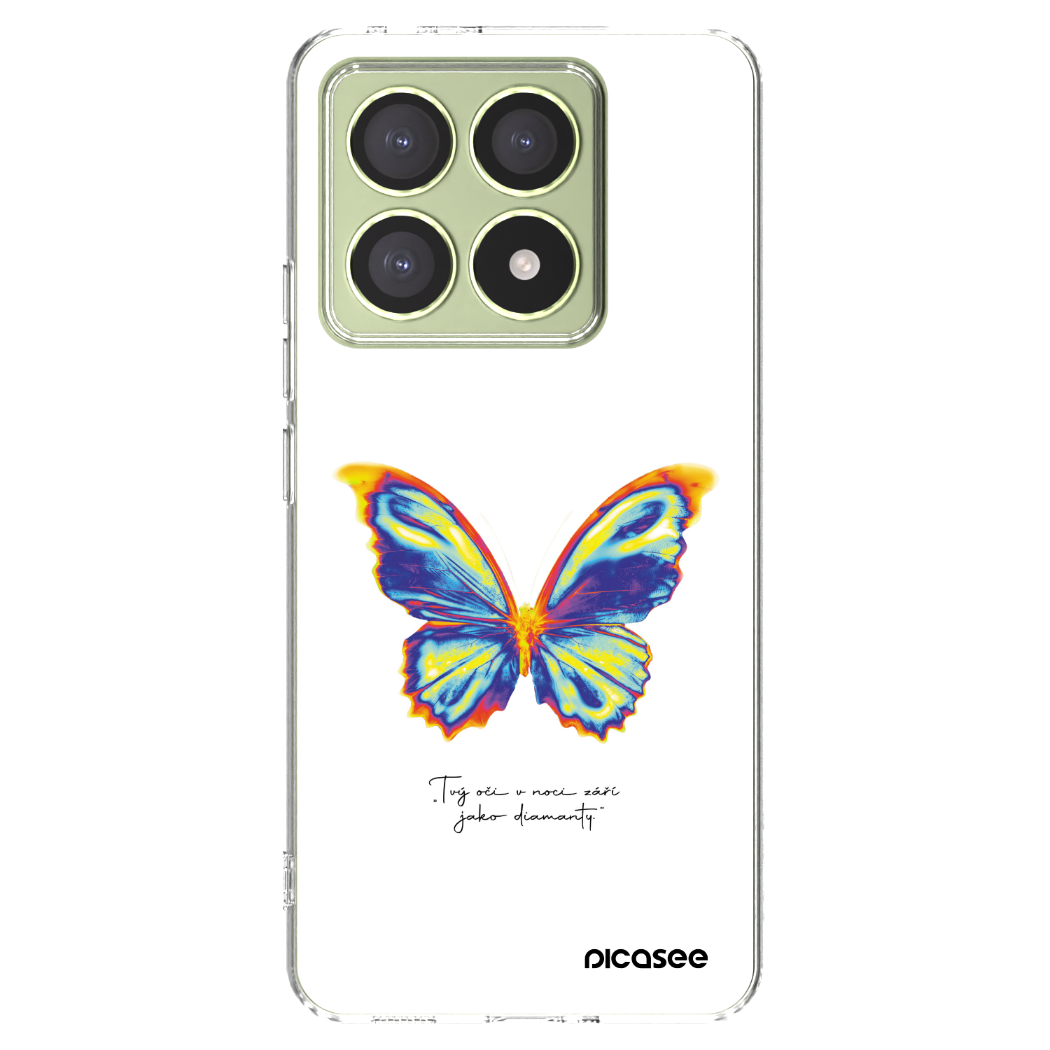 Picasee silikonska prozirna maskica za Xiaomi 14T - Diamanty White