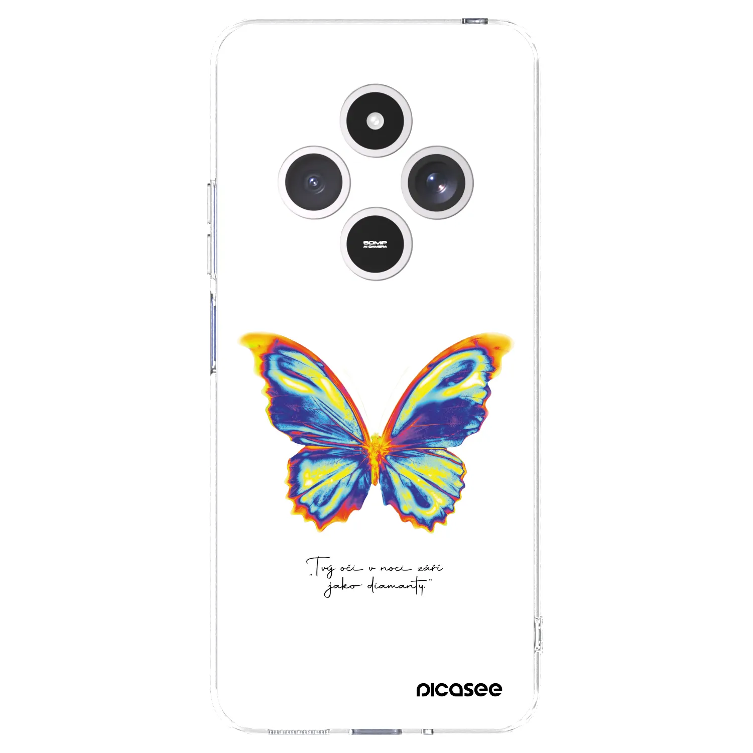 Picasee silikonska prozirna maskica za Xiaomi Redmi 14C - Diamanty White