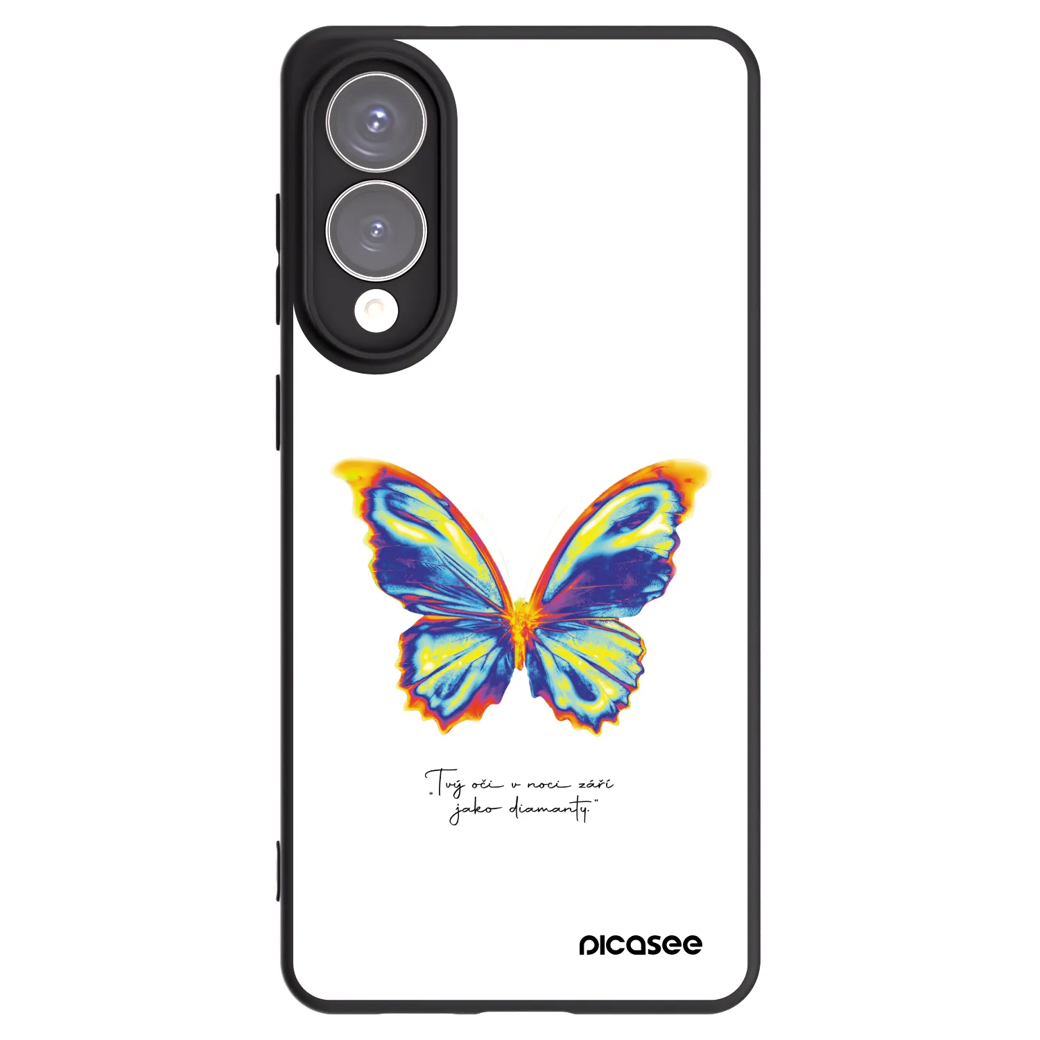 Picasee crna silikonska maskica za Samsung Galaxy S25 Edge 5G - Diamanty White