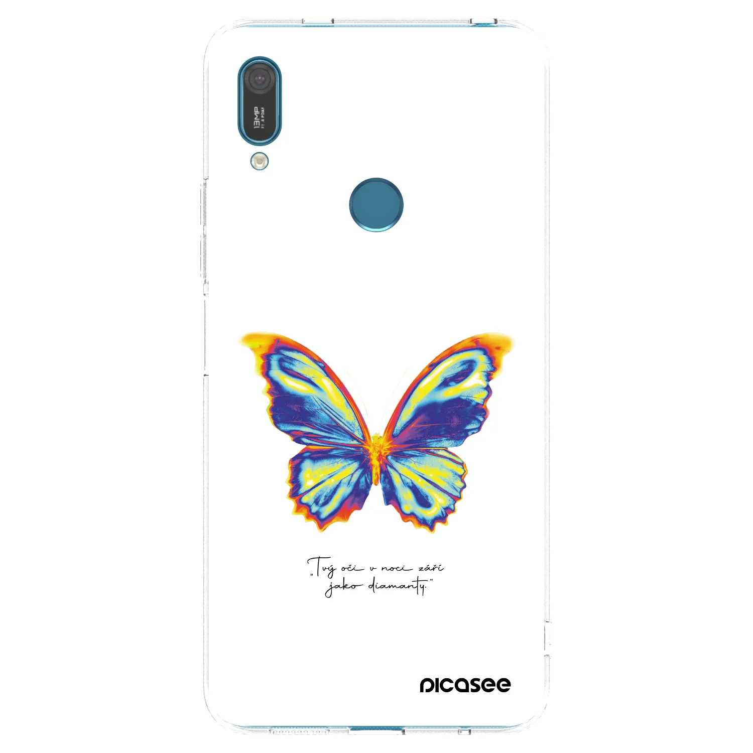 Picasee silikonska prozirna maskica za Huawei Y7 2019 - Diamanty White