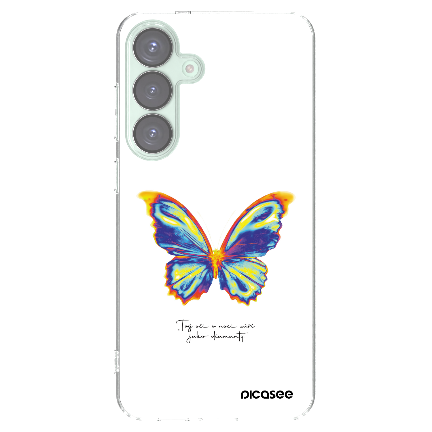 Picasee silikonska prozirna maskica za Samsung Galaxy S25+ 5G - Diamanty White