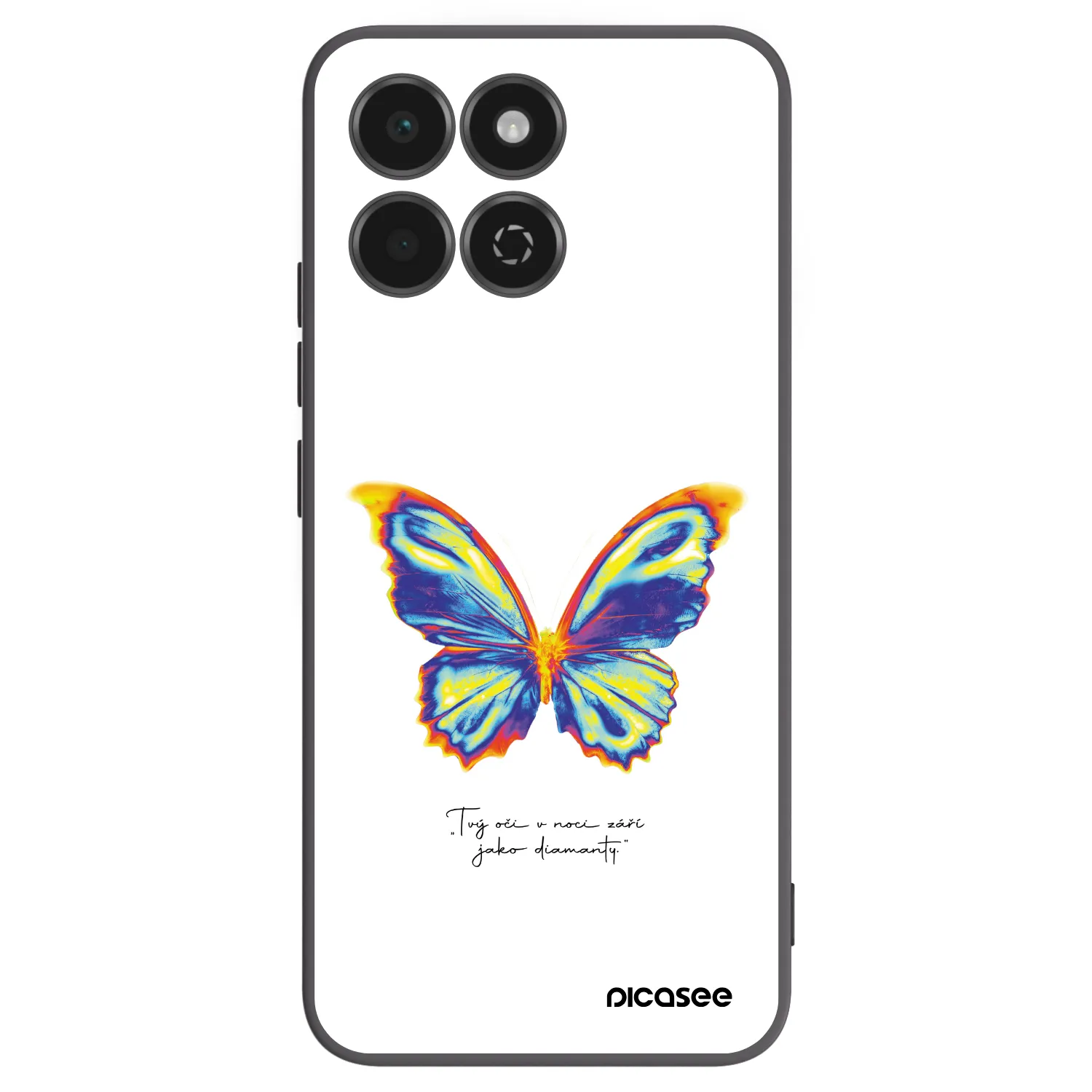 Picasee crna silikonska maskica za Honor 200 Smart 5G - Diamanty White