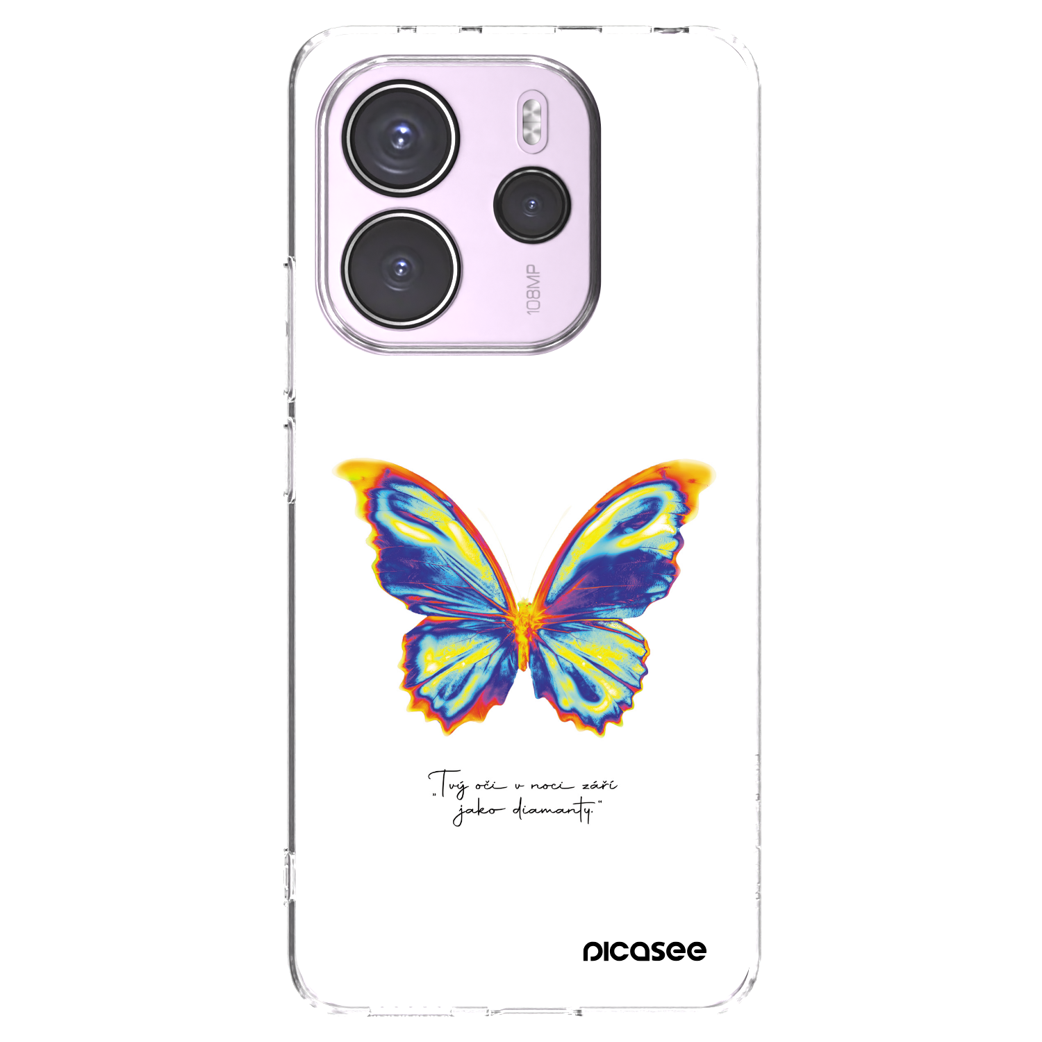 Picasee silikonska prozirna maskica za Xiaomi Redmi Note 14 4G - Diamanty White